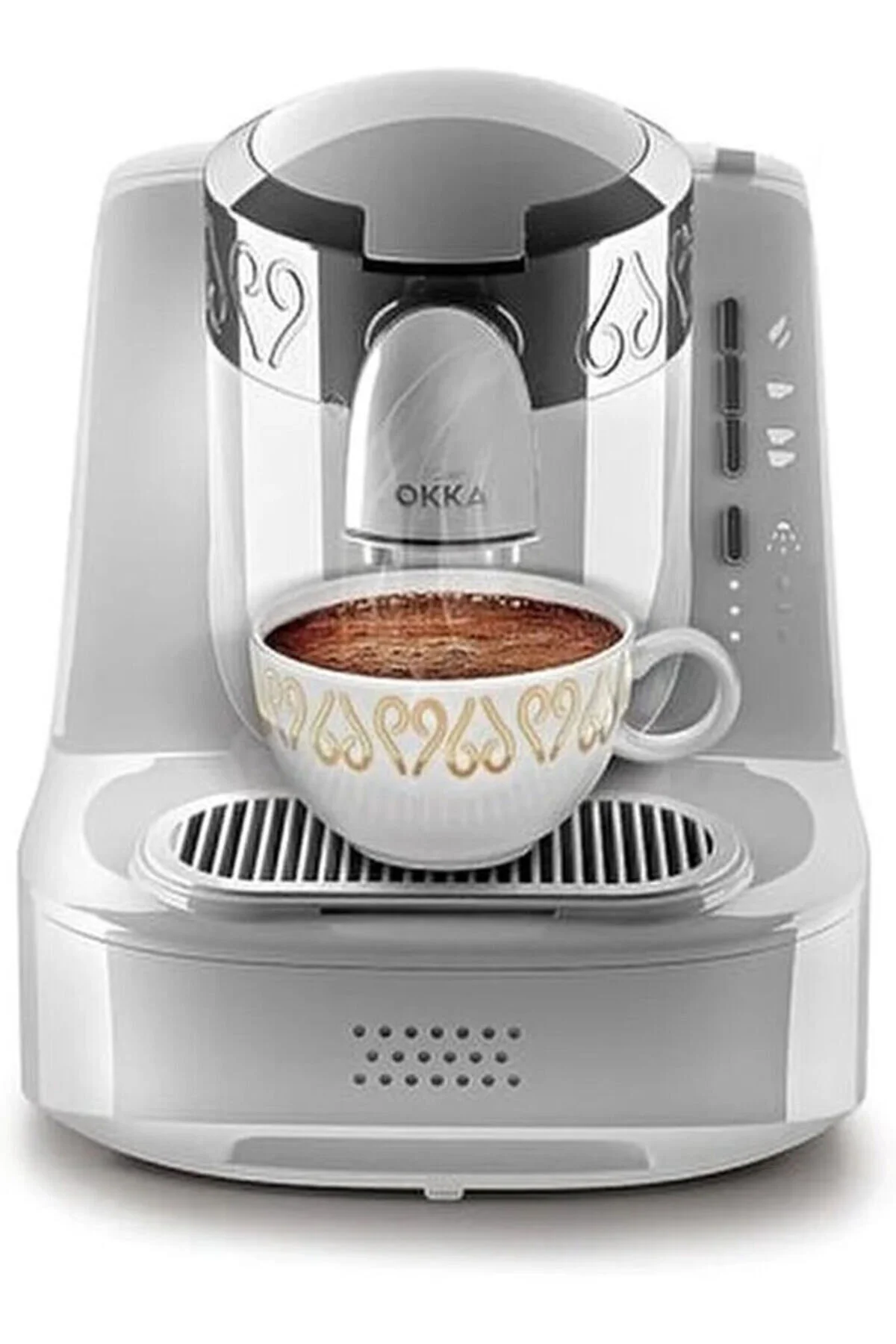 دستگاه چای و قهوه OKKA 002 ترکی کروم سفید Arzum