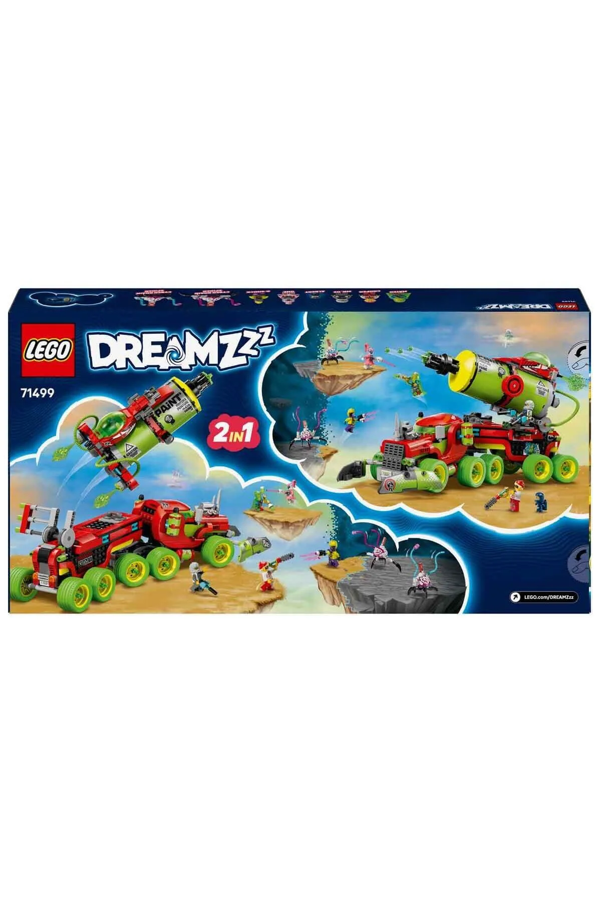 لگو و اسباب بازی های ساخت محور دخترانه پسرانه بچگانه DREAMZZZ MATEO'S SPRAY PAINT TRUCK 71499 رأی خلاقانه برای کودکان 9 ساله بالاتر LEGO