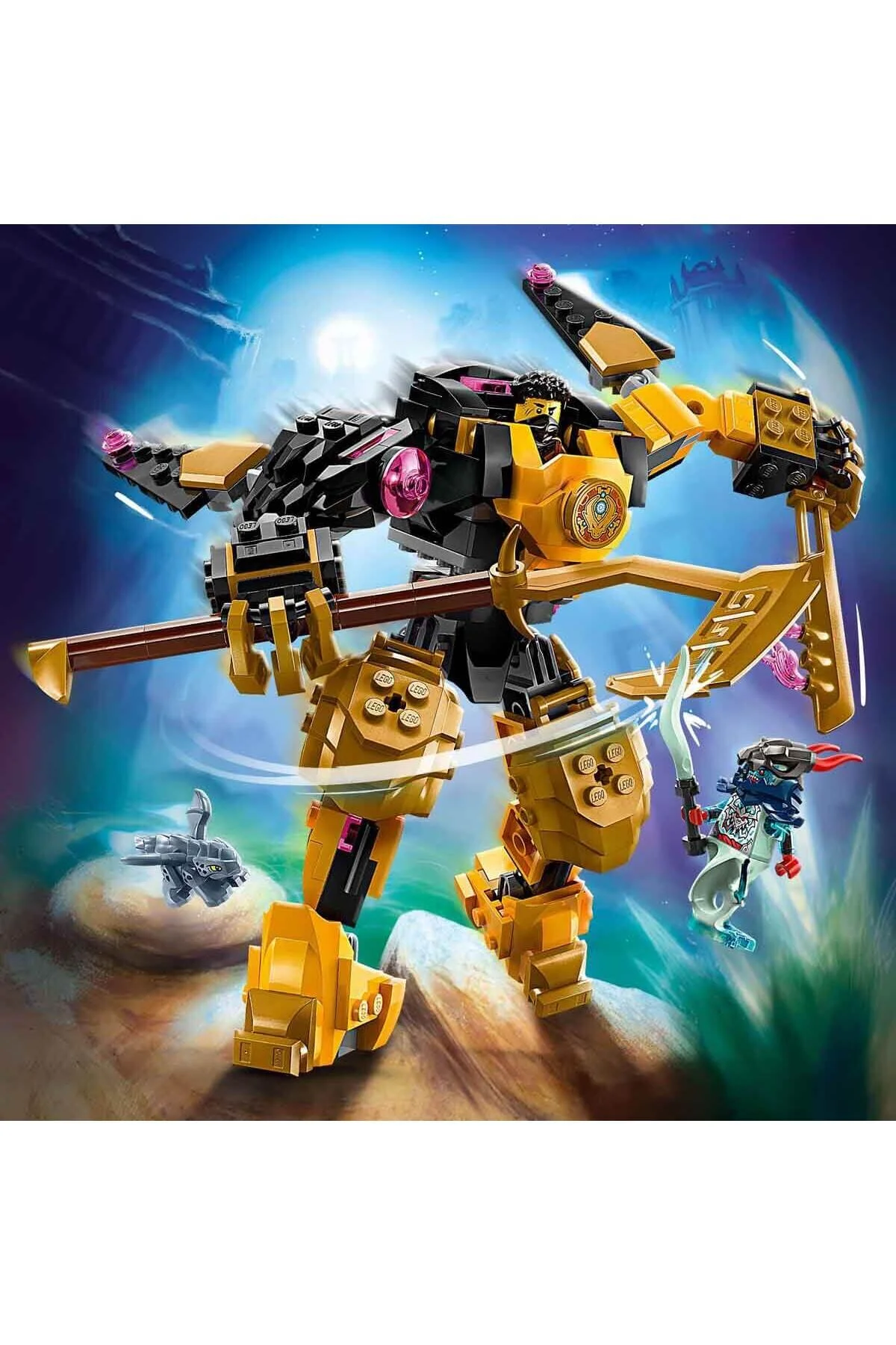 لگو و اسباب بازی های ساخت محور دخترانه پسرانه بچگانه ROBOT WAR SPINJITZU ARIN'S 71839 2 MINIFIGURES برای کودکان 7 ساله بالاتر LEGO