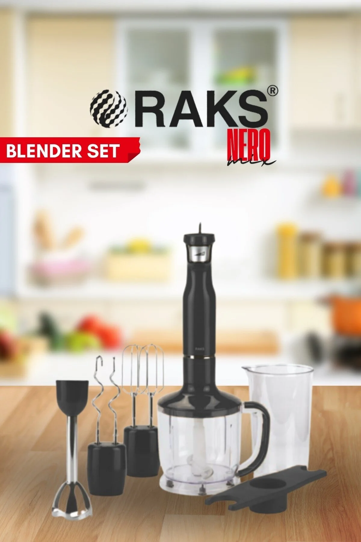 ست مخلوط کن بلندر دستی NEROMIX اورجینال Raks