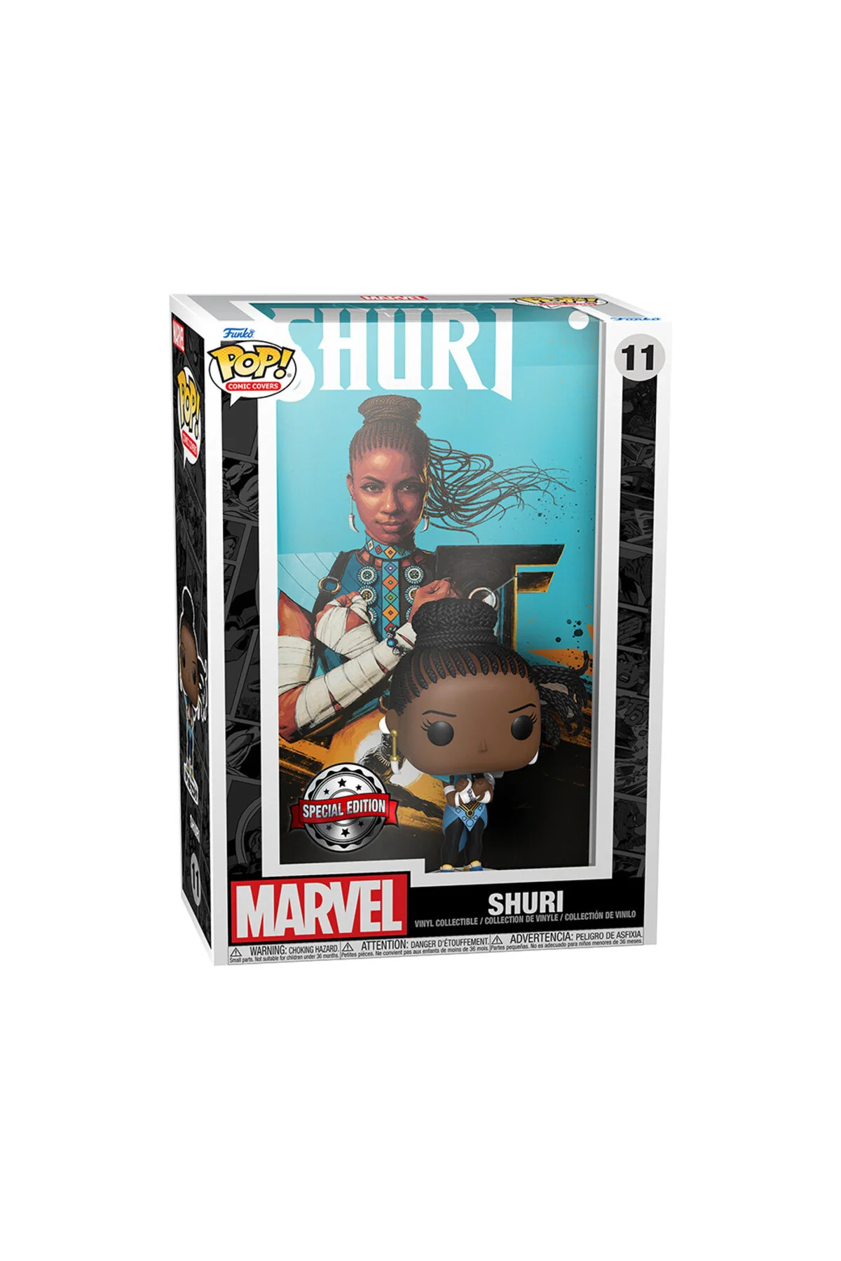 فیگور جلدهای کمیک پاپ BLACK PANTHER SHURI نسخه ویژه شماره 11 Funko