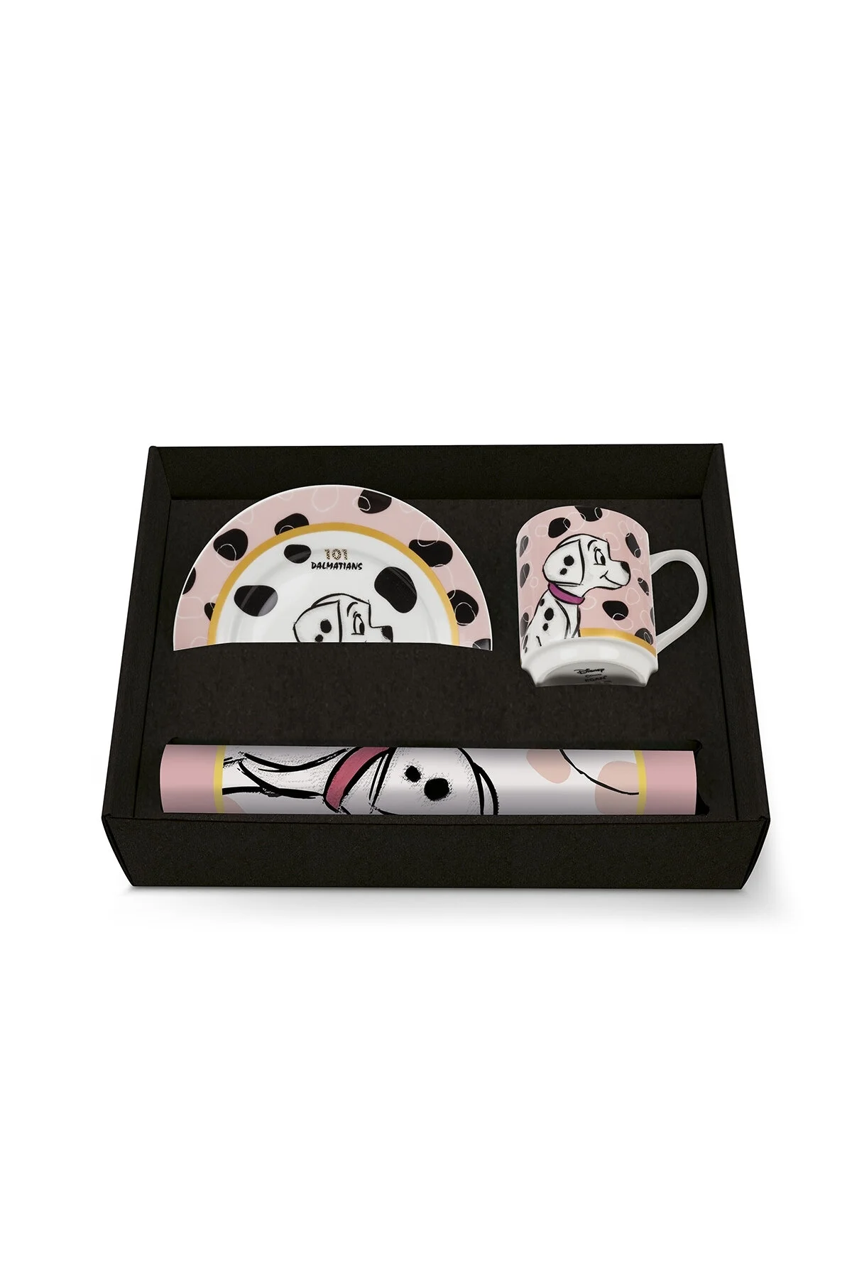 ست سرو 101 صفحه DALMATIAN CUP AND AMERICAN SERVICE SET PINK Egan Italy