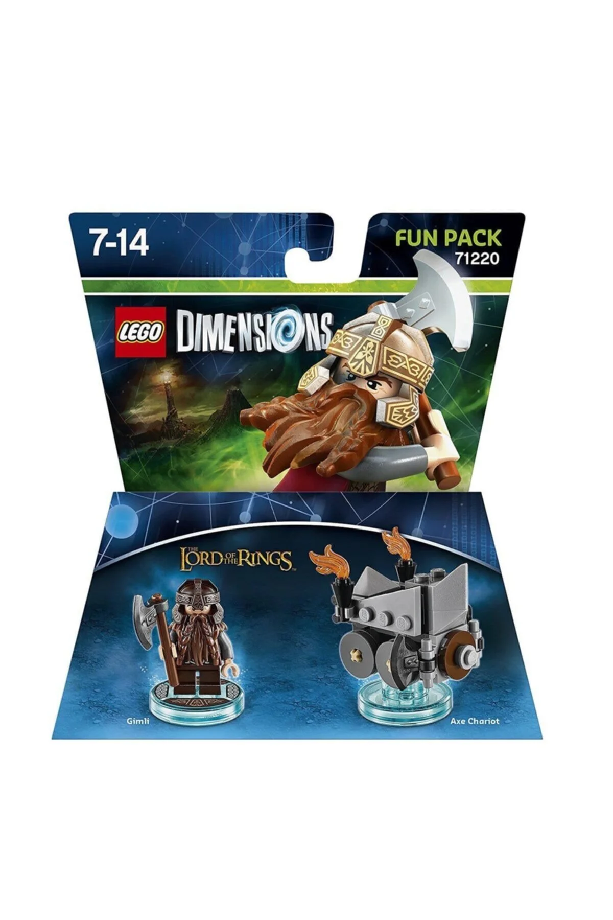 فیگور BUILDING TOY DIMENSIONS LORD OF THE RINGS GIMLI AXE CHARIOT Wb Games