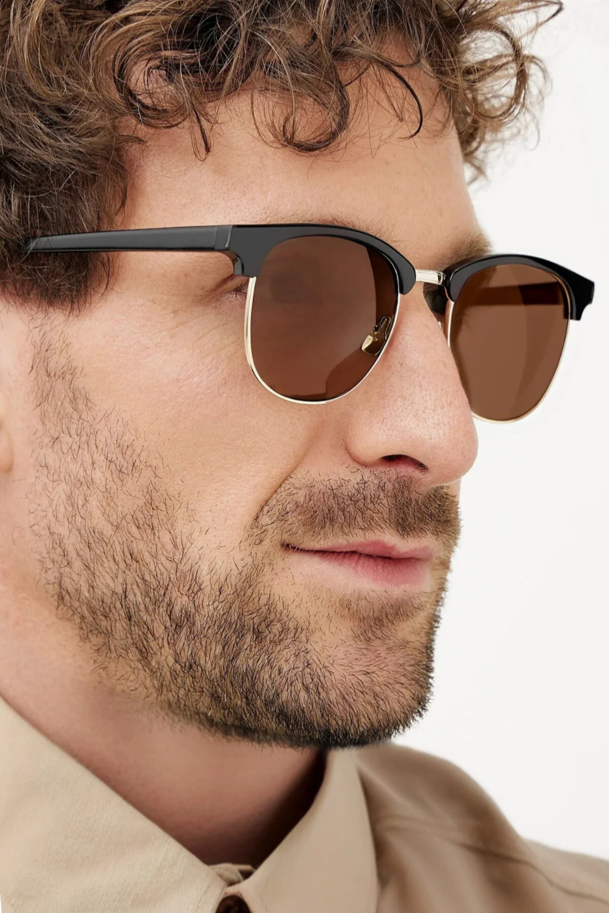 عینک آفتابی CLUBMASTER BROWN اورجینال Eyesofia