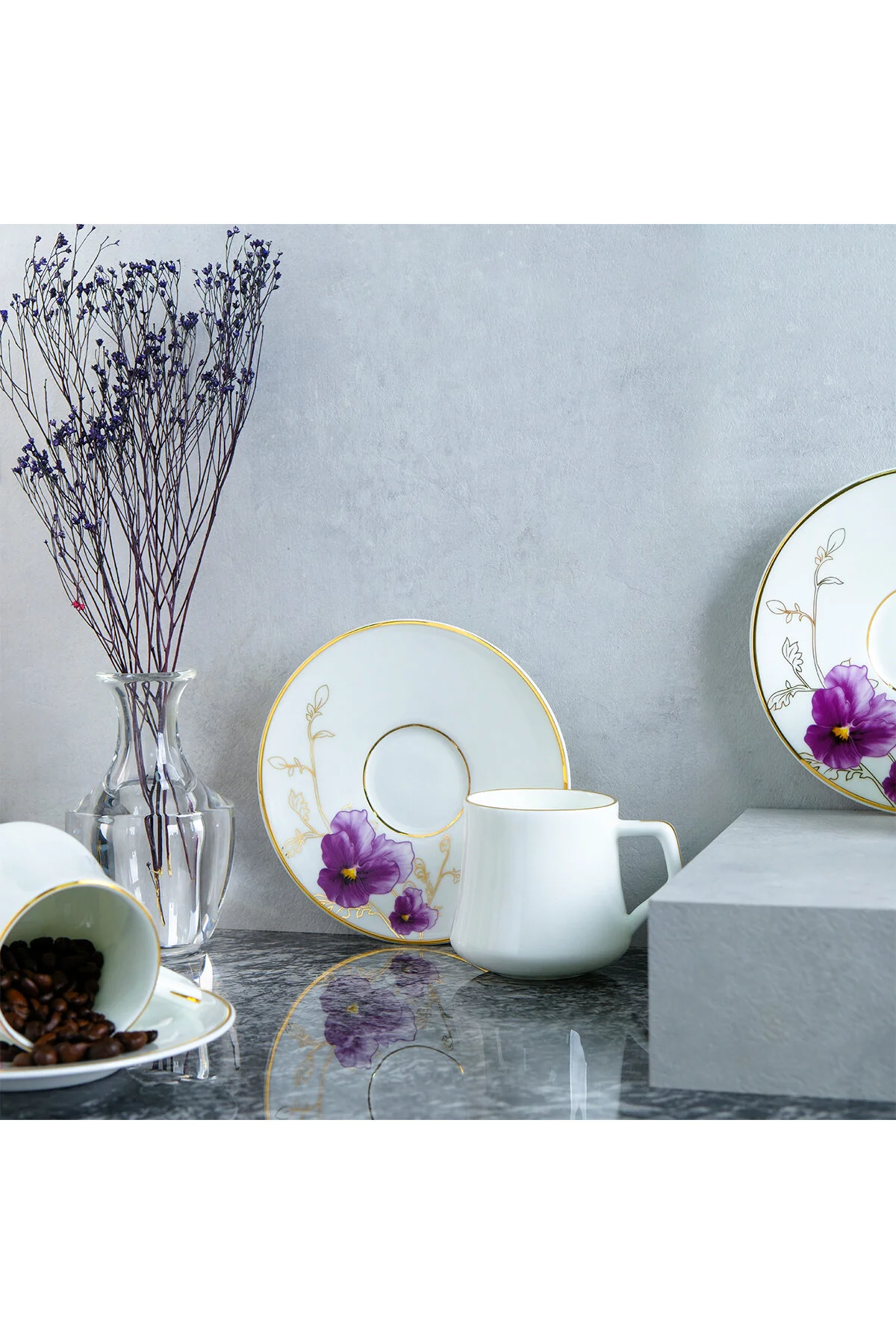 فنجان چای BUKET MOR 6 CUP TEA 180 میل EVALIZA