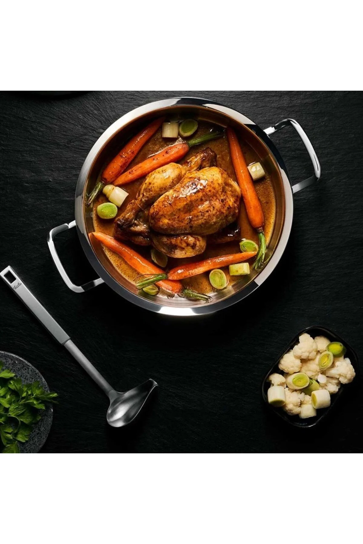 قابلمه درب شیشه ای کالکشن اورجینال کاسرول 20 سانتی متری Fissler