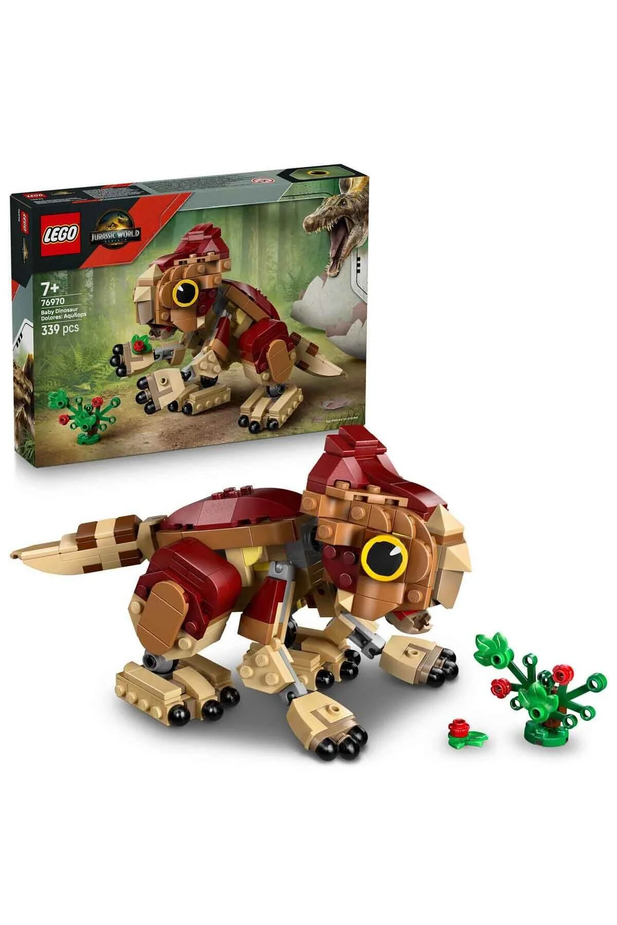 لگو و اسباب بازی های ساخت محور JURASSIC WORLD BABY DINOSAUR DOLORES: AQUILOPS 76970 ساخته شده برای کودکان 7 سال به بالا از ترکیه LEGO