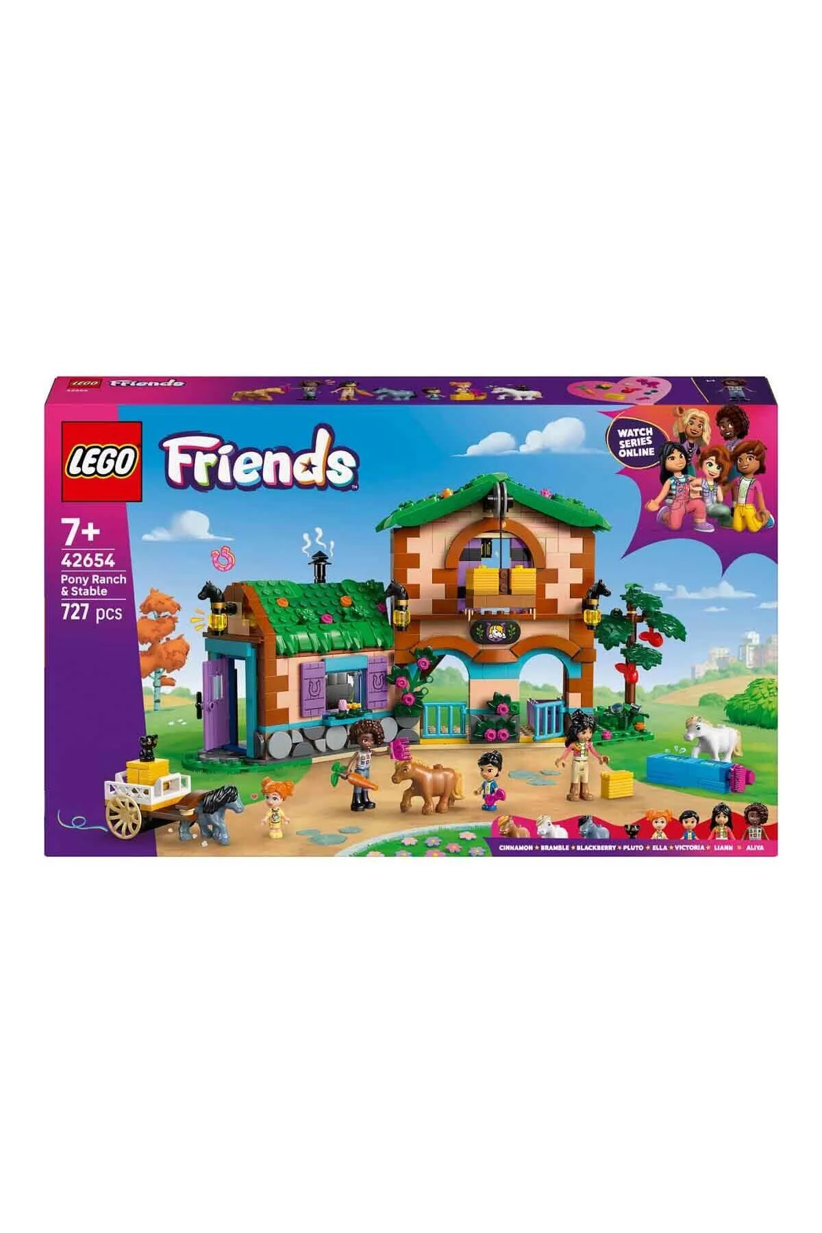 لگو و اسباب بازی های ساخت محور FRIENDS PONY FARM 42654 پایدار خلاق برای کودکان 7 ساله بالاتر LEGO