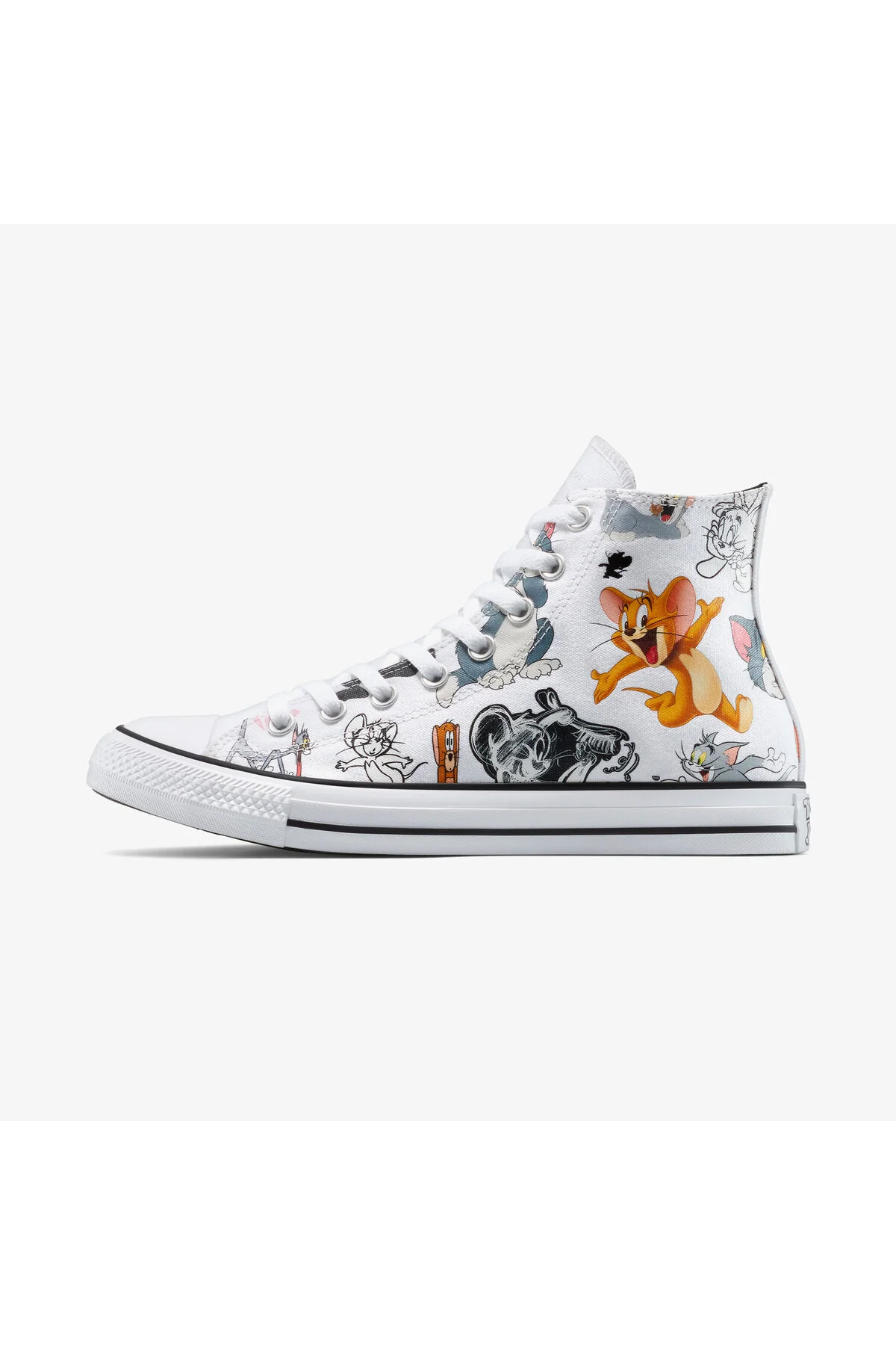 اسنیکر X کفش کتانی سفید یونیسکس تام و جری چاک تیلور کانورس Converse