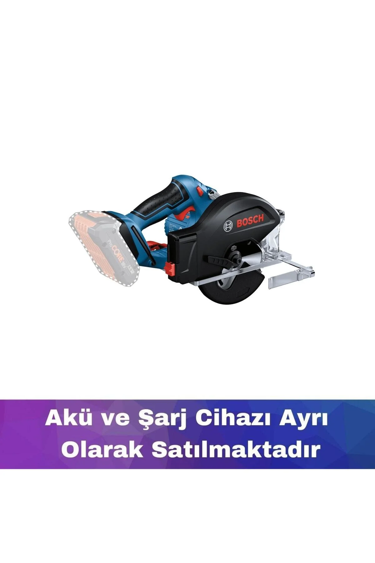 اره مدور شارژی GKM 18V 50 بدون باتری و شارژر 06016B8000 بوش Bosch