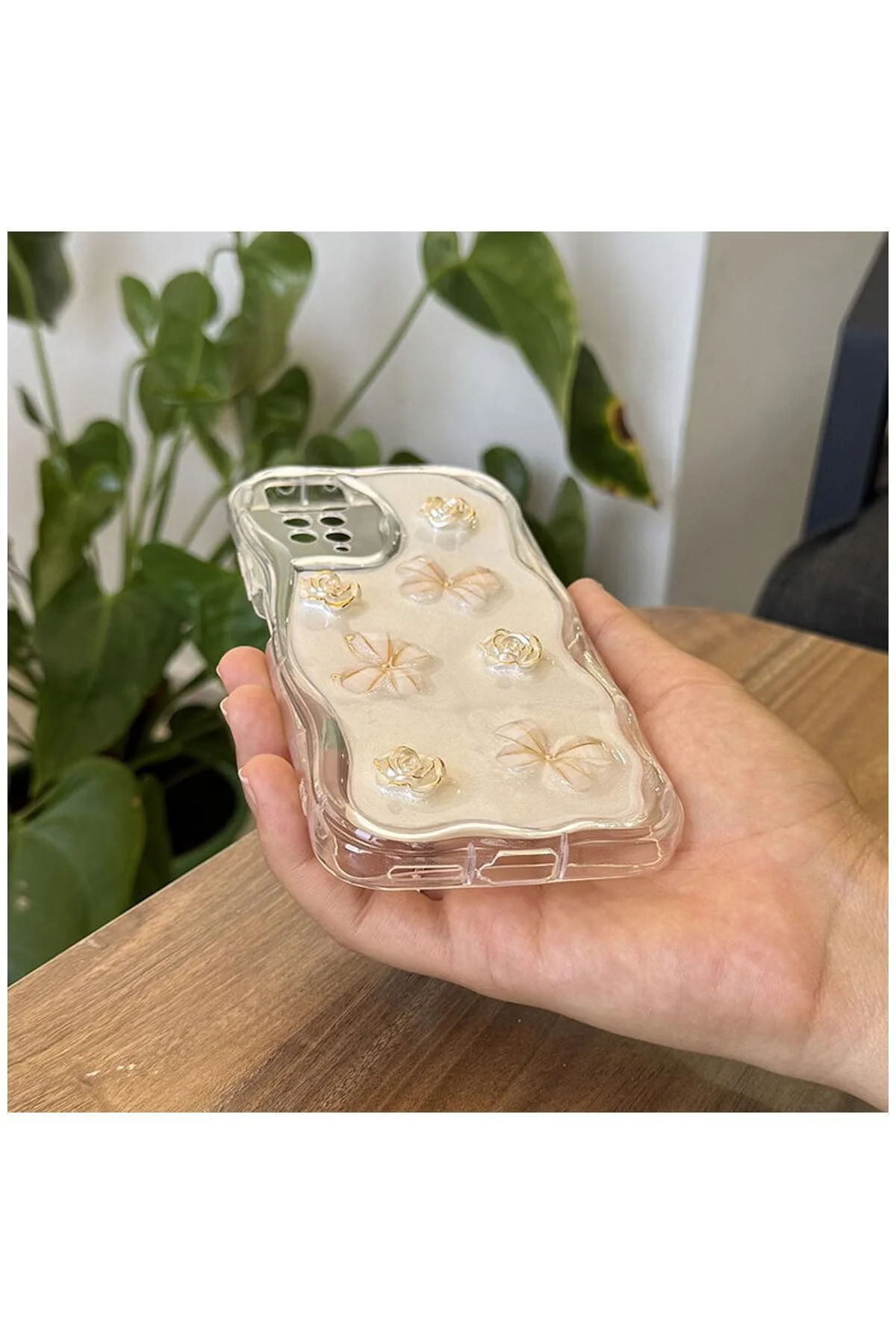 کاور و قاب محافظ شیائومی REDMI NOTE 12 PRO COMPATIBLE CASE ZEBANA FLORAL SILICONE GOLD اورجینال Zebana