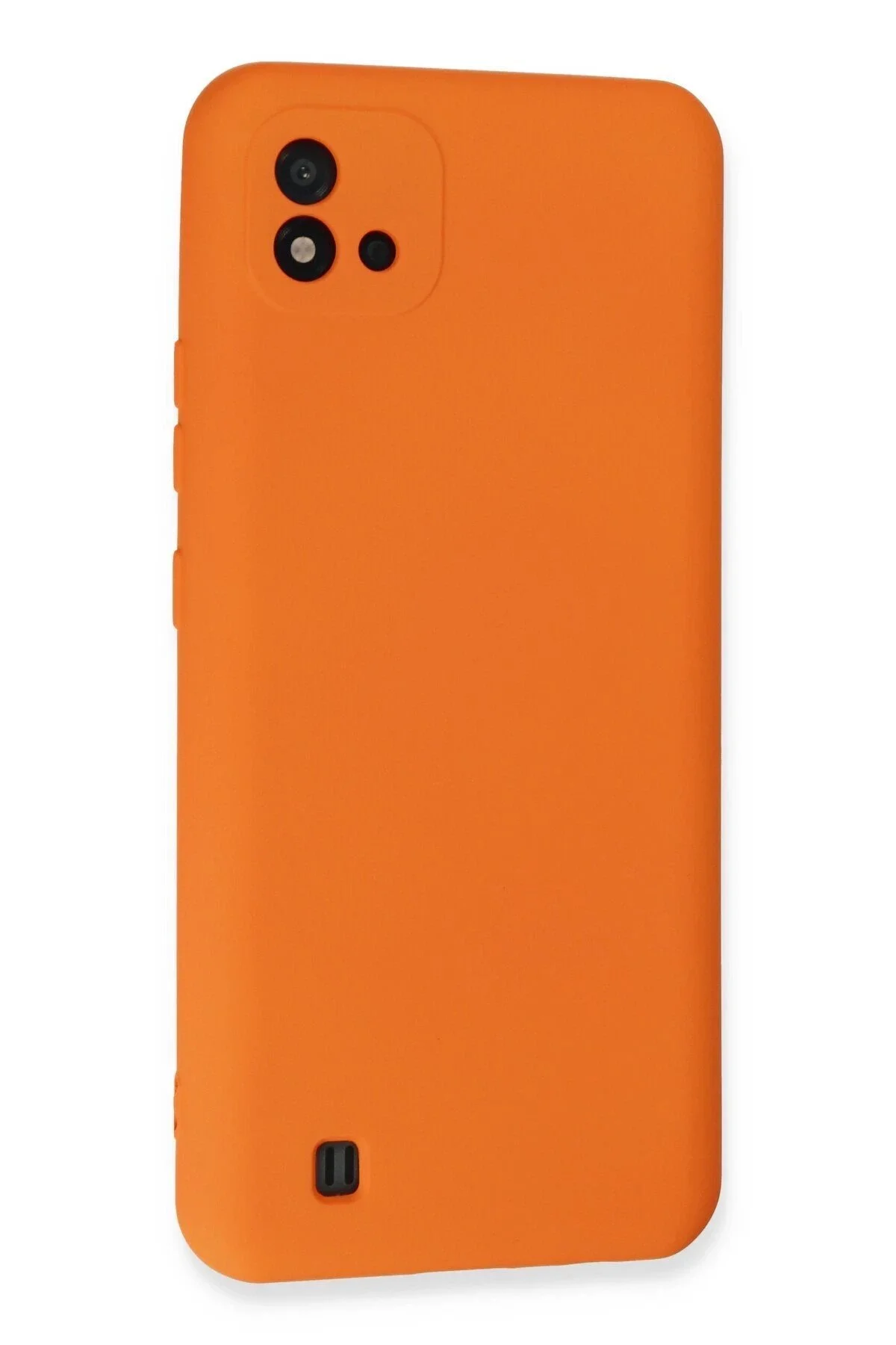 کاور و قاب داخل REALME C11 NANO VELVET SILICONE ORANGE Akman