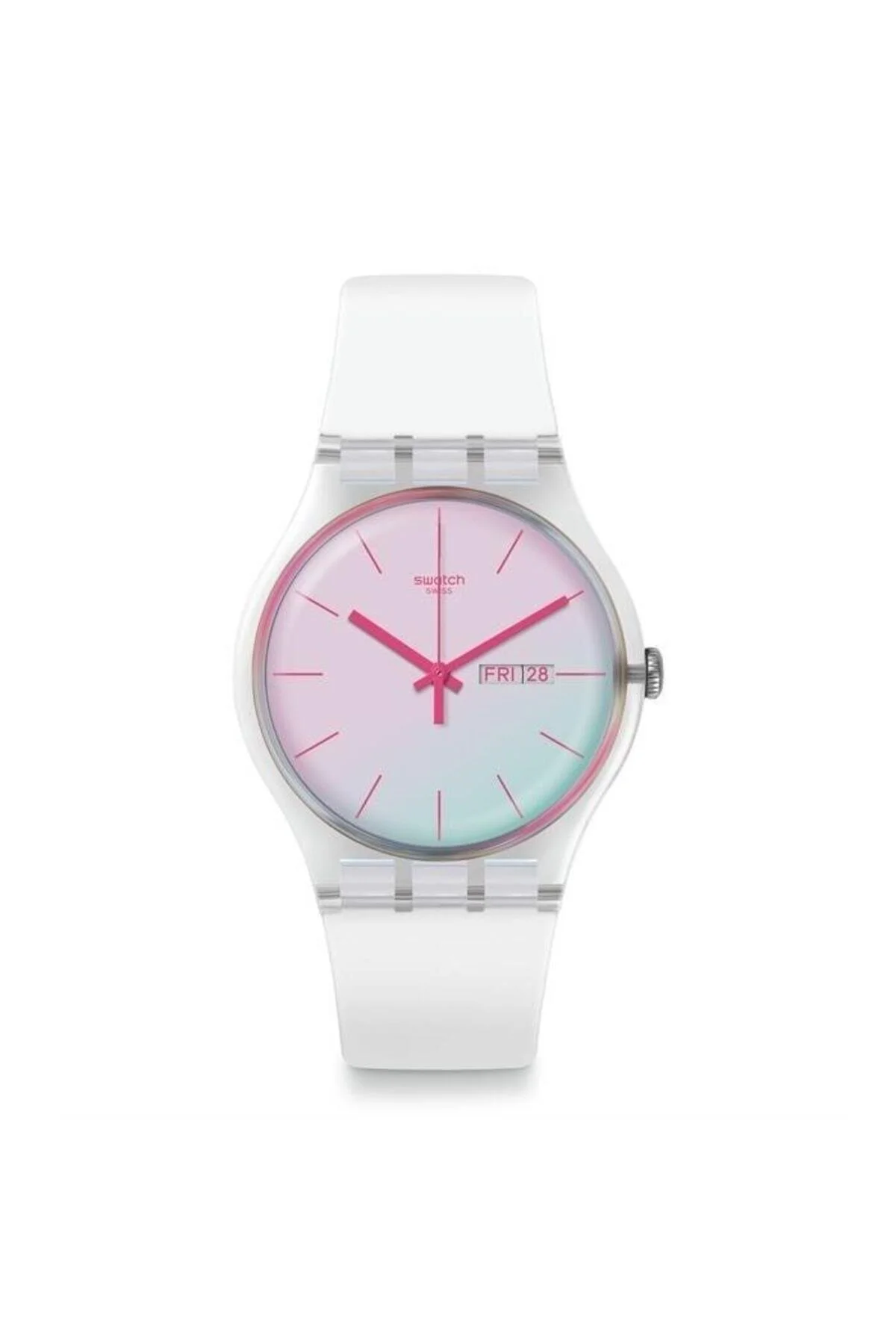 ساعت مچی سفید زنانه اورجینال سواچ Swatch