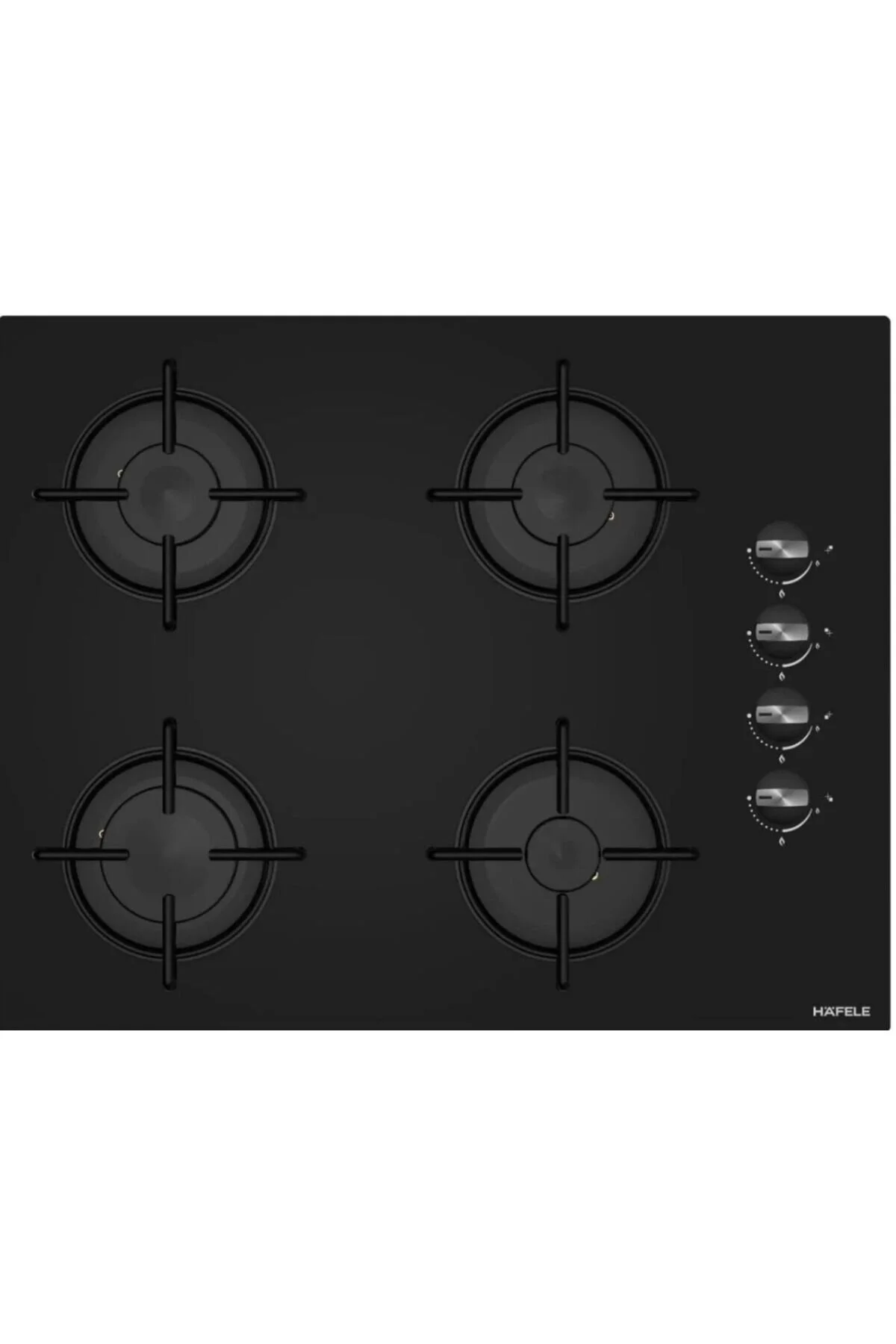 لوازم توکار ست اجاق گاز HAFELE 65 سانتی متری مشکی 3490 OSLO LUCE 65CM COOKER BO6503B01 Silverline