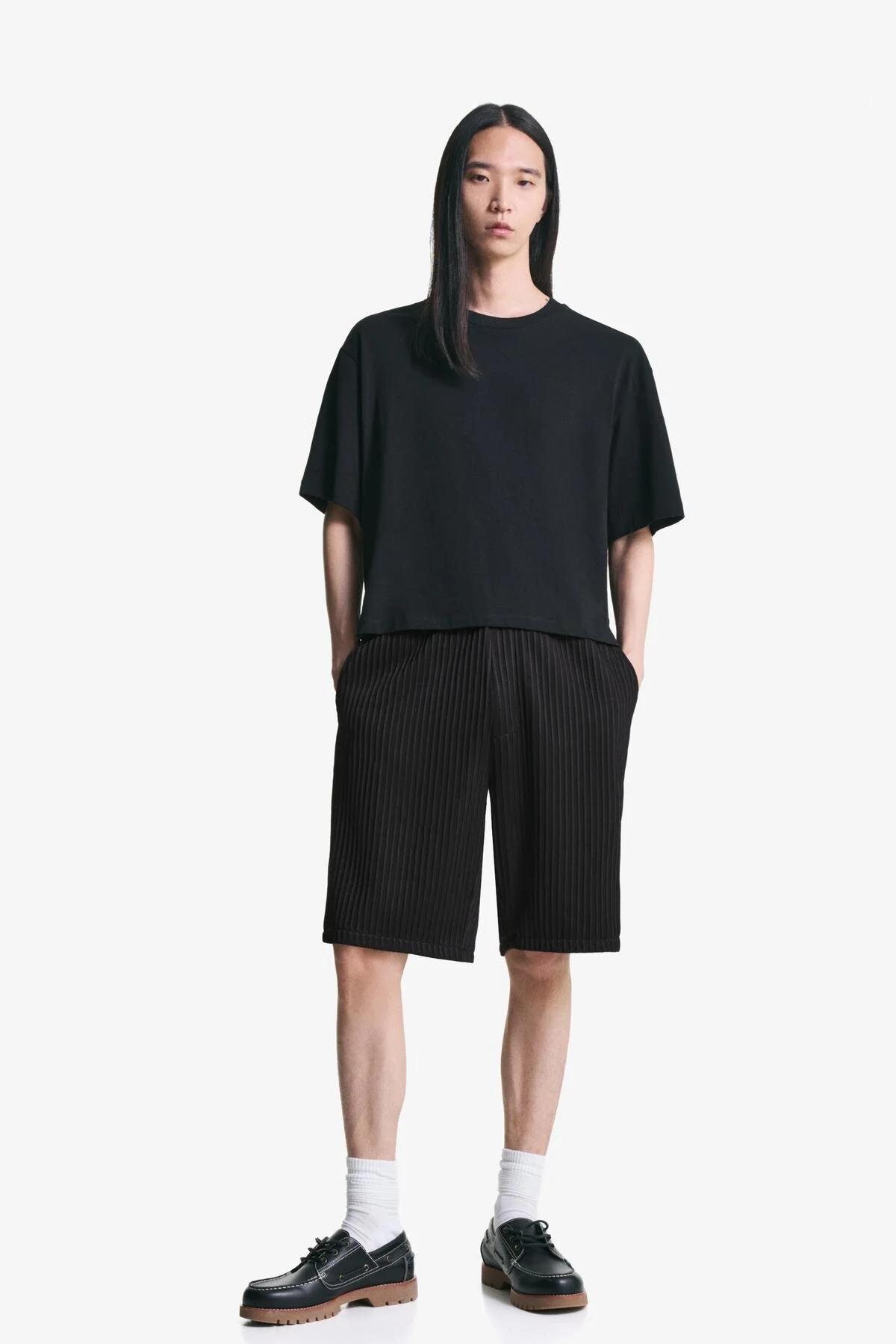 شلوارک Pileli skater برشکا اورجینال Bershka