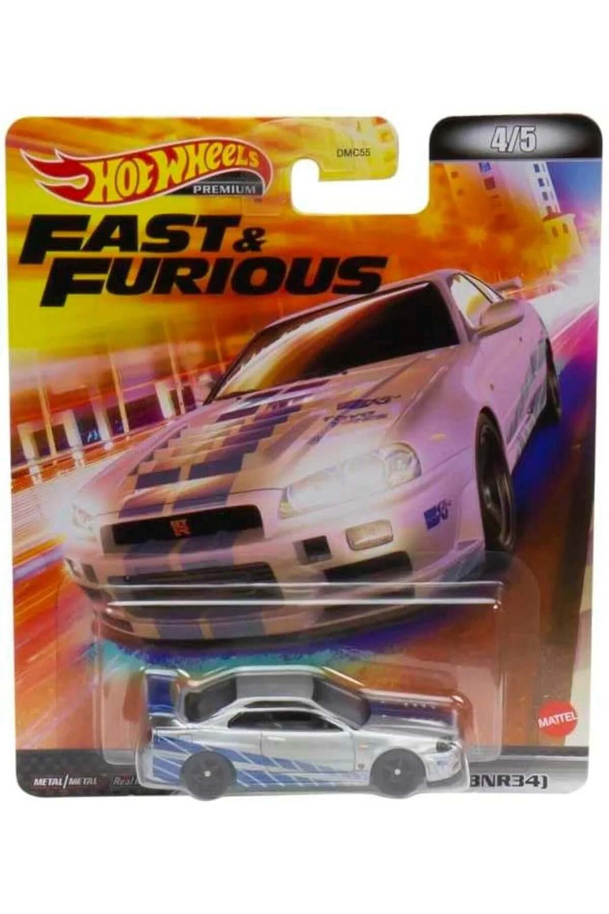 ماشین اسباب بازی ممتاز F&F NISSAN SKYLINE GT R 2F&2F BNR34 HCP28 از ترکیه HOT WHEELS