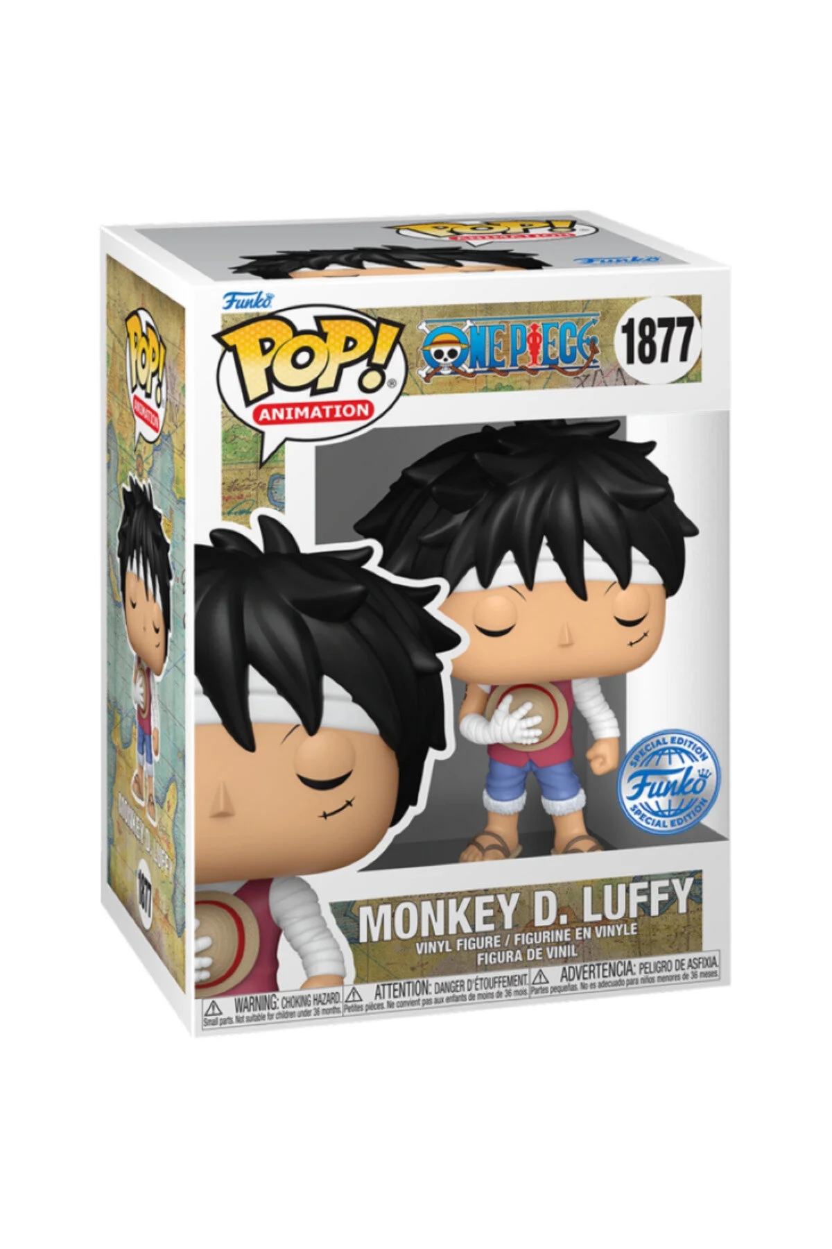 فیگور پاپ! ONE PIECE MONKEY D. LUFFY یادبود مارینفورد 1877 Funko