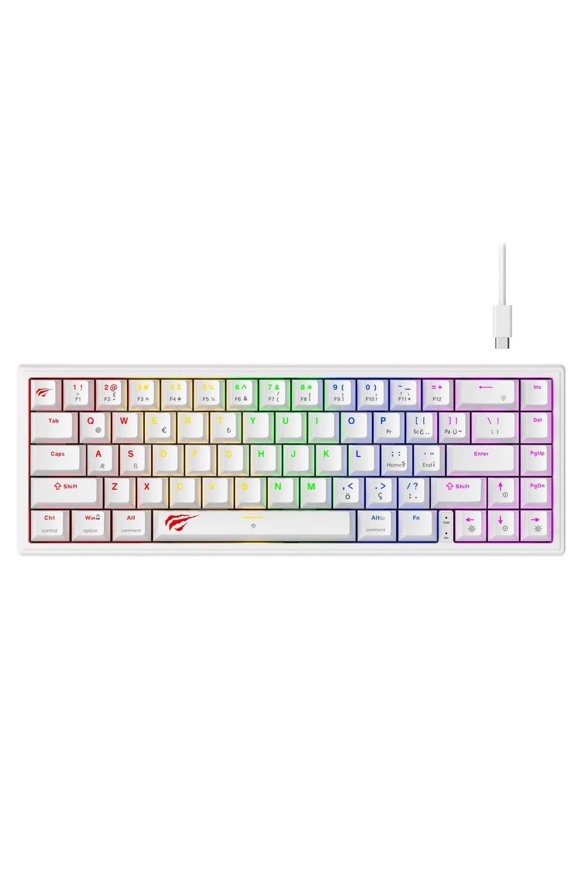 کیبورد مخصوص بازی GAMENOTE KB874L SWITCH 60 ٪ صفحه کلید Havit