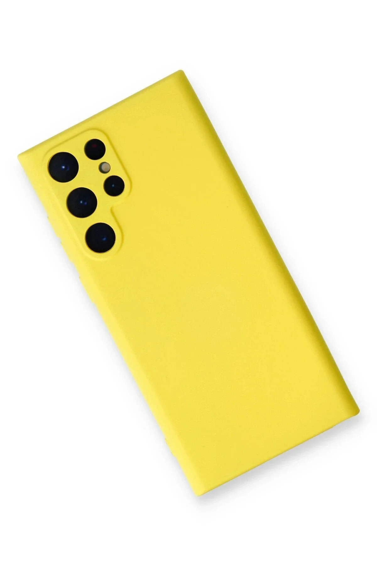 کاور و قاب SAMSUNG GALAXY S22 ULTRA CASE NANO VELVET سیلیکون داخل زرد Akman