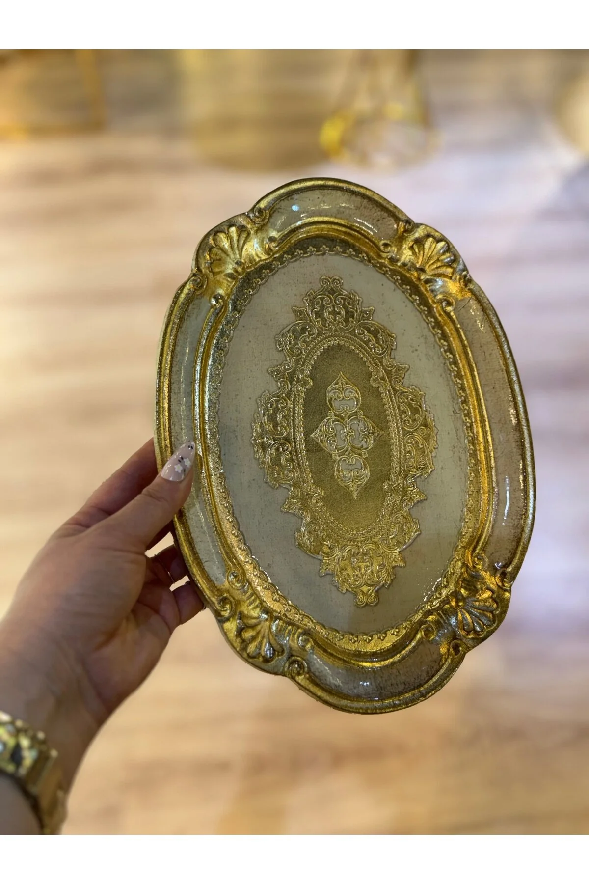 سینی ESTERHOMEDECOR 6 SINGLE تک گل سرخ ارائه مستطیل شکل 30 سانتی متر MASI masi