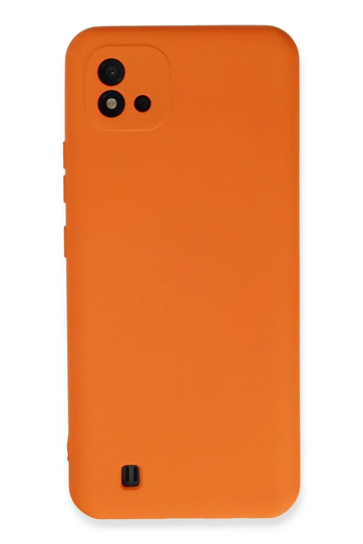 کاور و قاب داخل REALME C11 NANO VELVET SILICONE ORANGE Akman