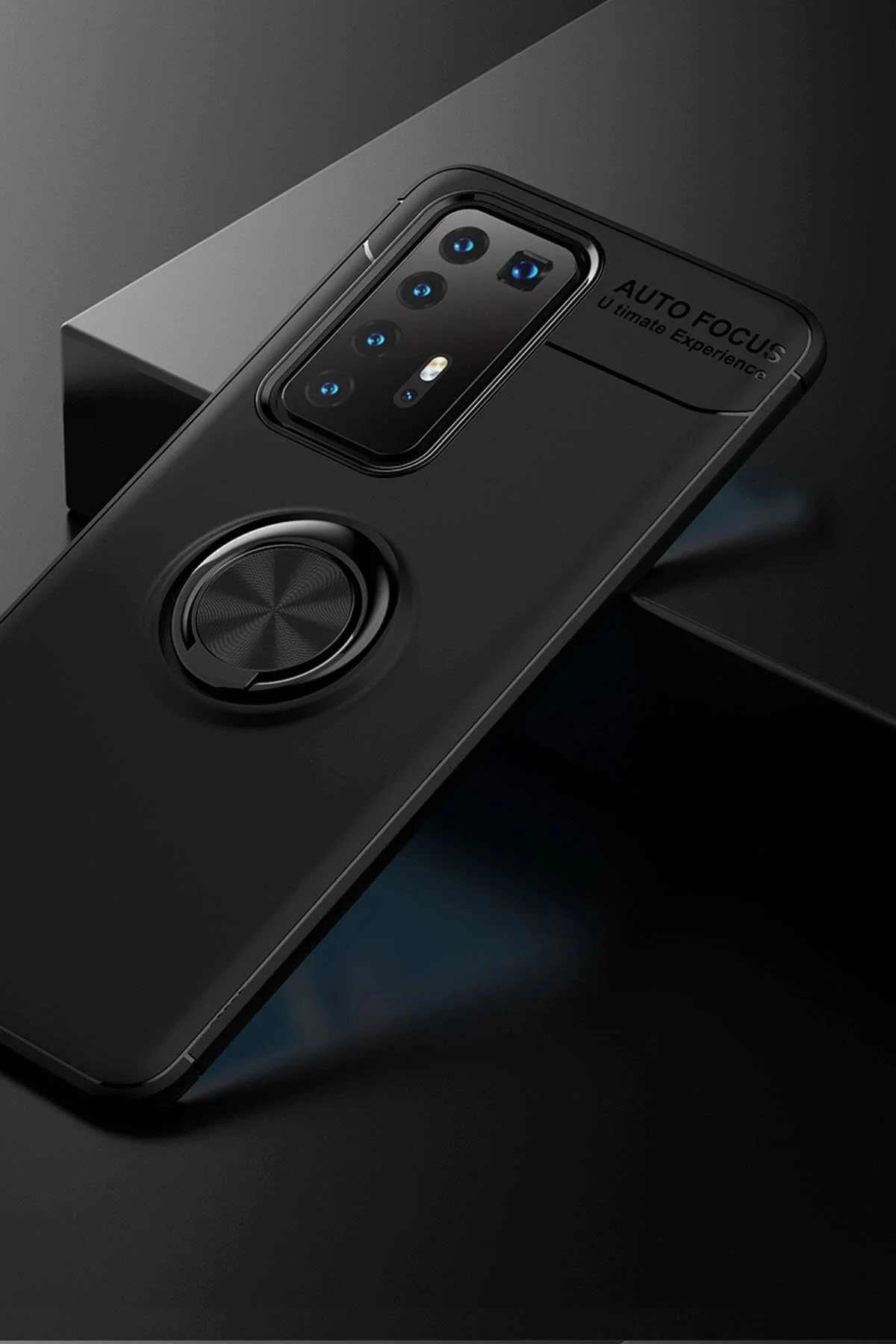 کاور و قاب حلقه سیلیکونی HUAWEI P40 PRO مشکی SB2383 Sbodurhome