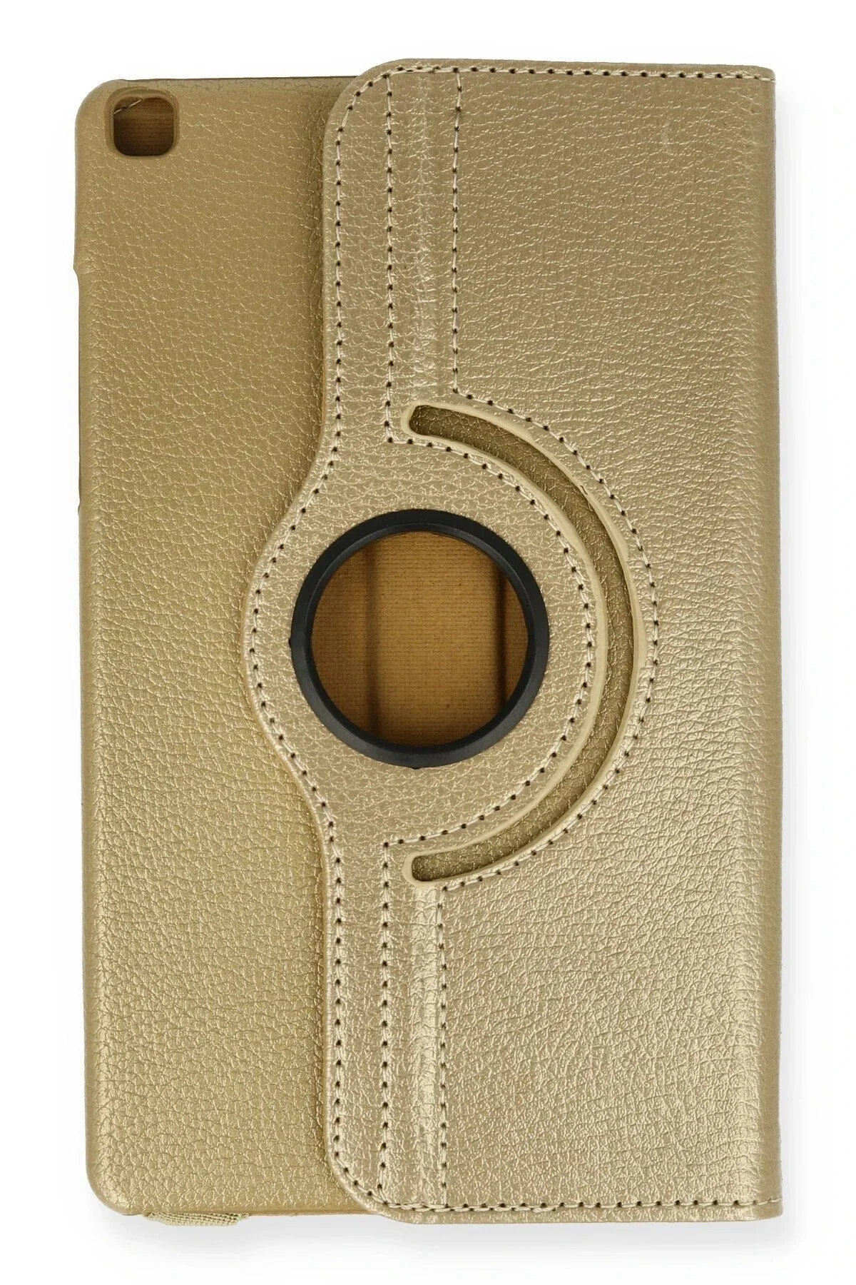 کاور تبلت قاب چرمی SAMSUNG GALAXY TAB A 8 CASE 360 ​​ طلایی CepteToptan
