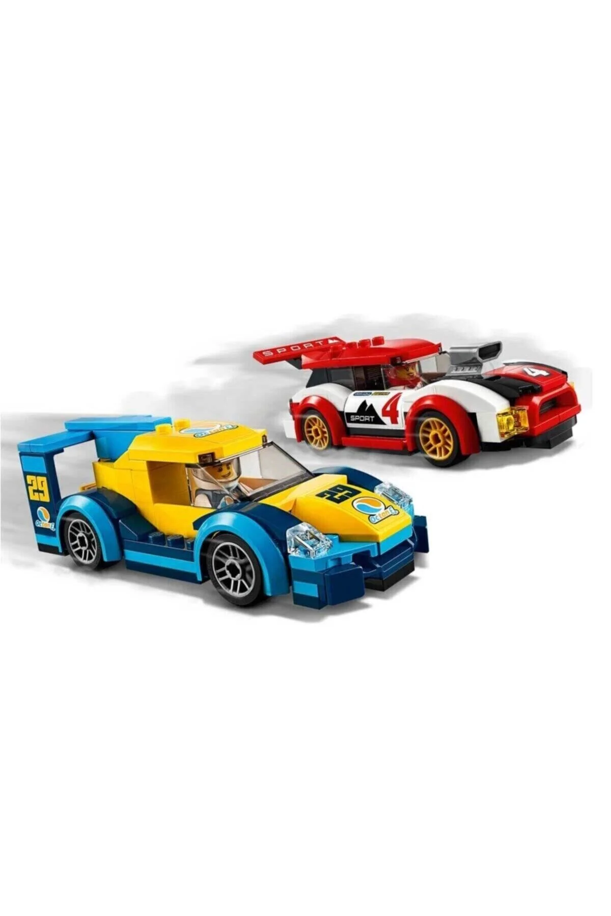 لگو و اسباب بازی های ساخت محور سفید Lsc 60256 City Race Cars مجموعه سازه خلاقانه برای بچه هایی که عاشق ماشین هستند LEGO