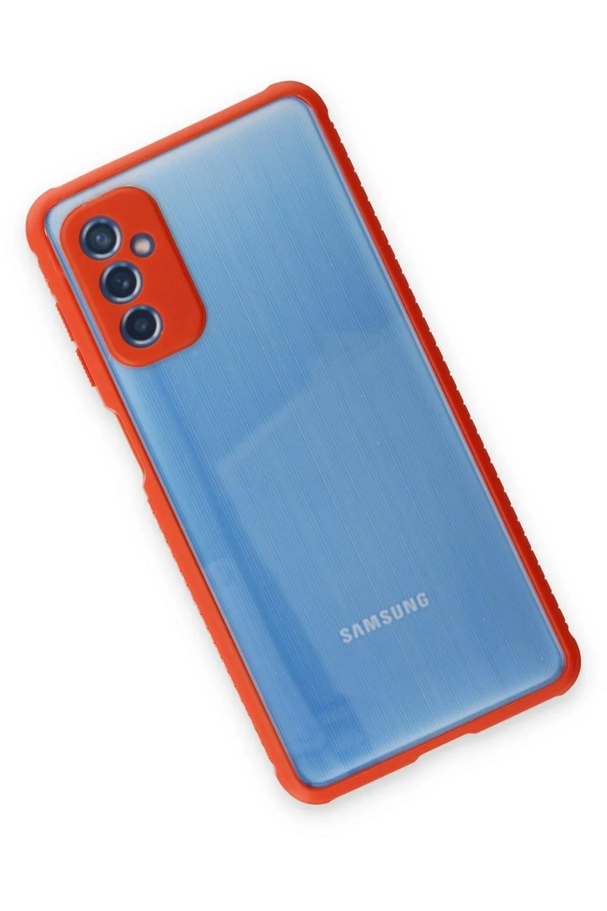 کاور و قاب سیلیکونی شفاف میامی SAMSUNG GALAXY M52 5G قرمز Akman