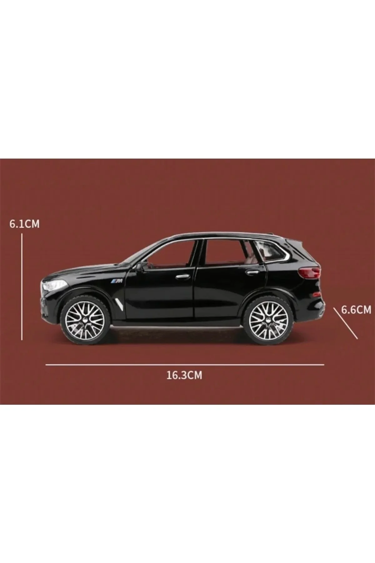 ماشین اسباب بازی X5 METAL CAR مدل جدید DIECAST SUV با نور و صدا 16 سانتی متر همه درها سفید باز Bmw Genel