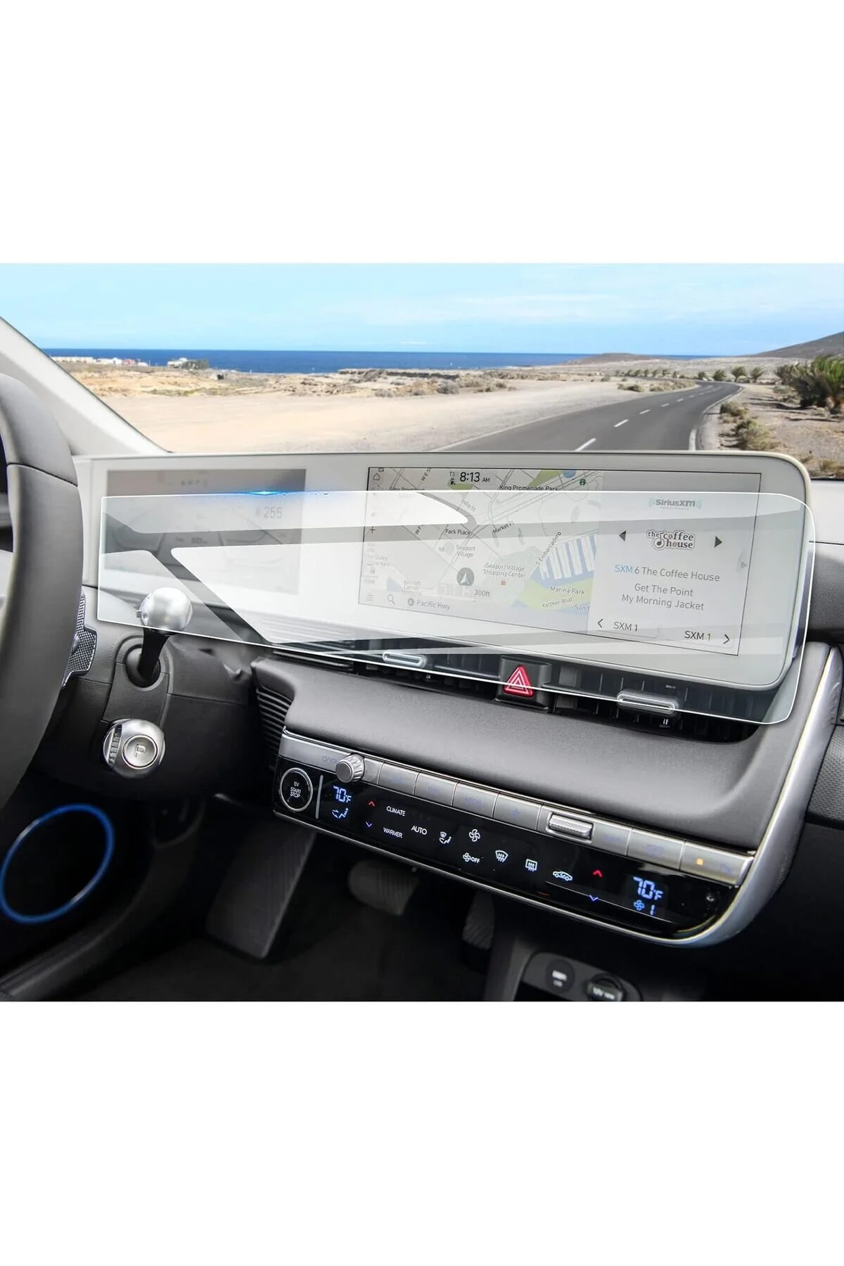 قاب رادیوپخش محافظ صفحه نمایش نانو 9H سازگار با چند رسانه ای و ناوبری HYUNDAI IONIQ 5 2022 2025 essida