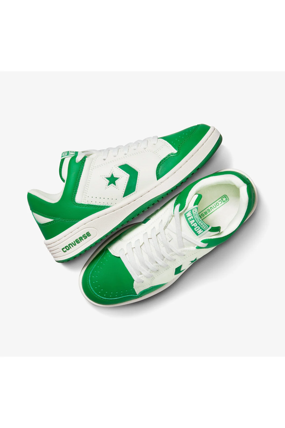 اسنیکر اسلحه کتانی یونیسکس سبز چرم کانورس Converse