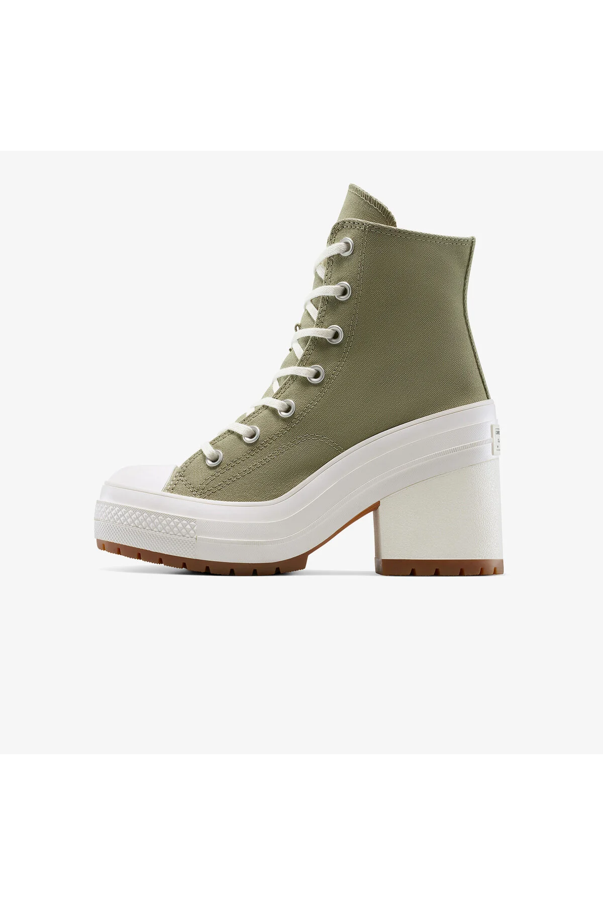 اسنیکر کفش کتانی خاکی زنانه با پلتفرم چاک 70 د لوکس کانورس Converse