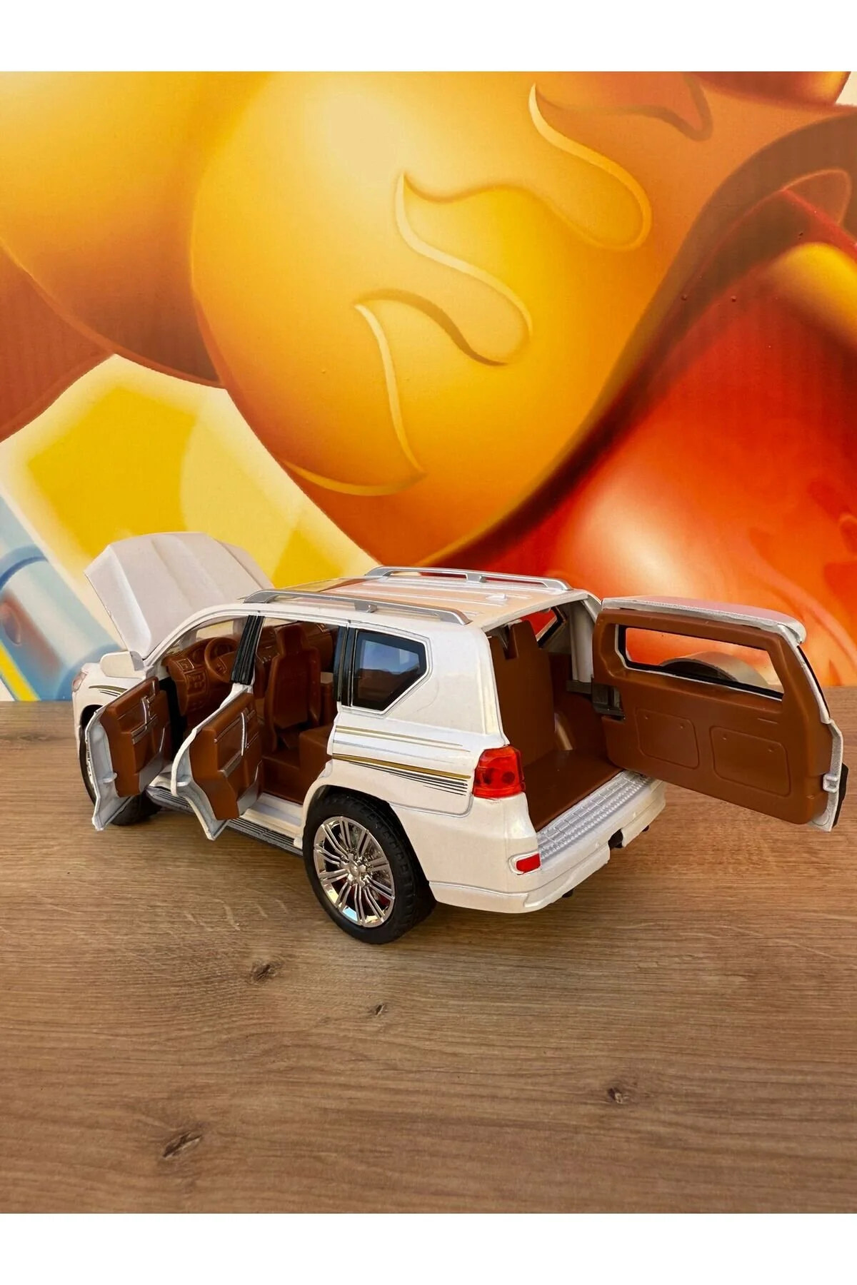 مدل خودرو TOYOTA LAND CRUISER GIP DIECAST 1:24 هود درب اتومبیل scntoys
