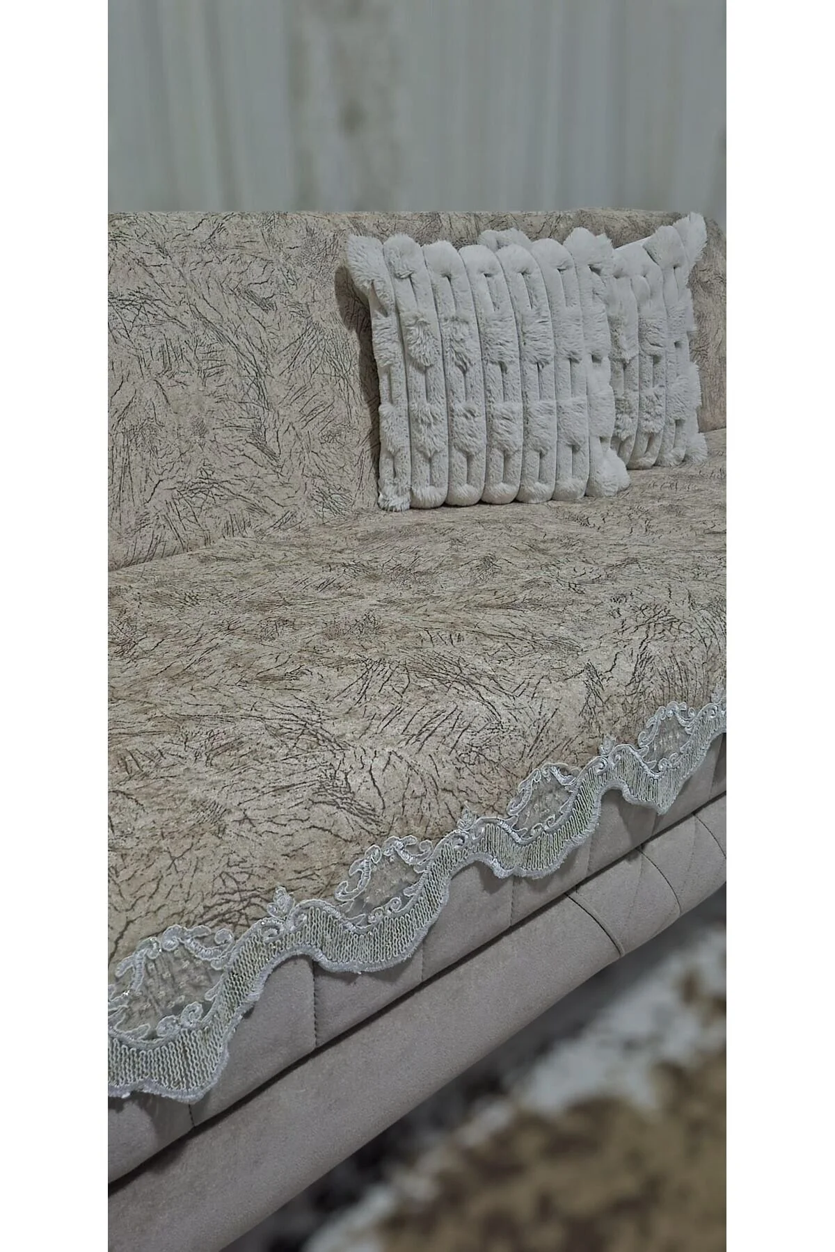 روکش مبل پوشش تختخواب مخملی اورجینال DECORA CASA HOME COLLECTİON
