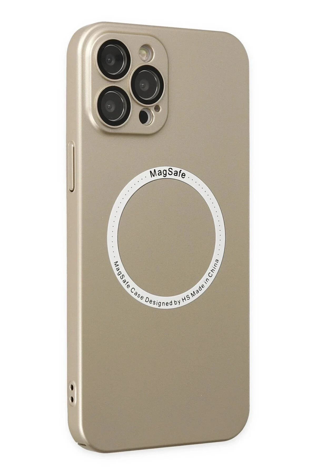 کاور و قاب IPHONE 12 PRO CASE JACK MAGNETICSAFE LENS SILICONE GOLD Akman