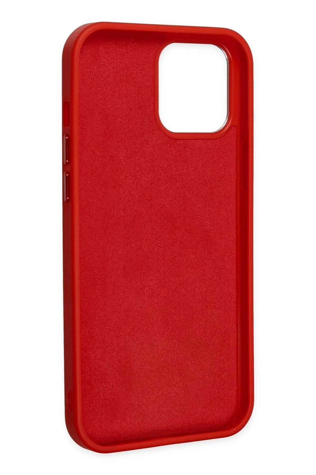 کاور و قاب سیلیکون چرمی آسیایی IPHONE 12 PRO MAX CASE قرمز CepteToptan