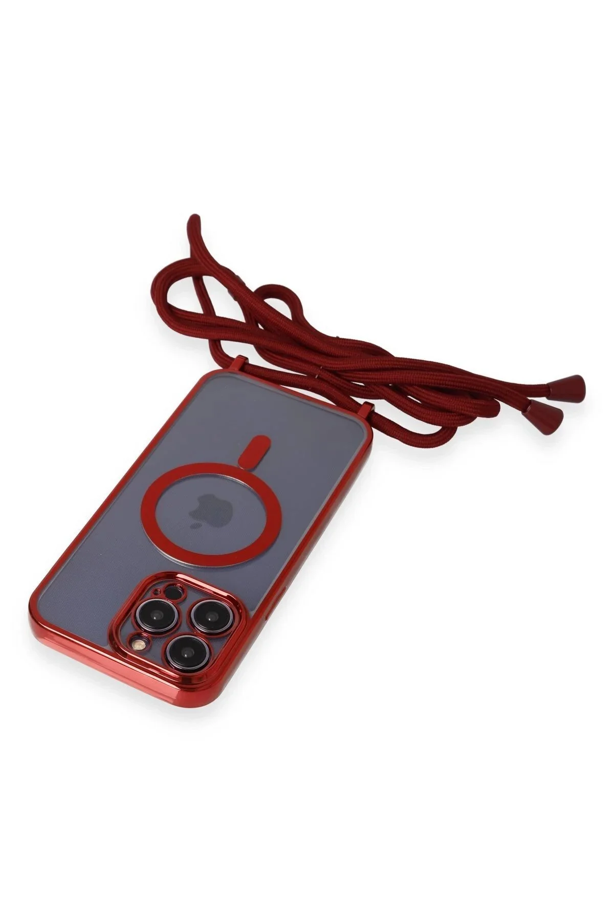 کاور و قاب آیفون 14 PRO DIVO LASER STRAP MAGSAFE COVER قرمز VB4347 CepteToptan