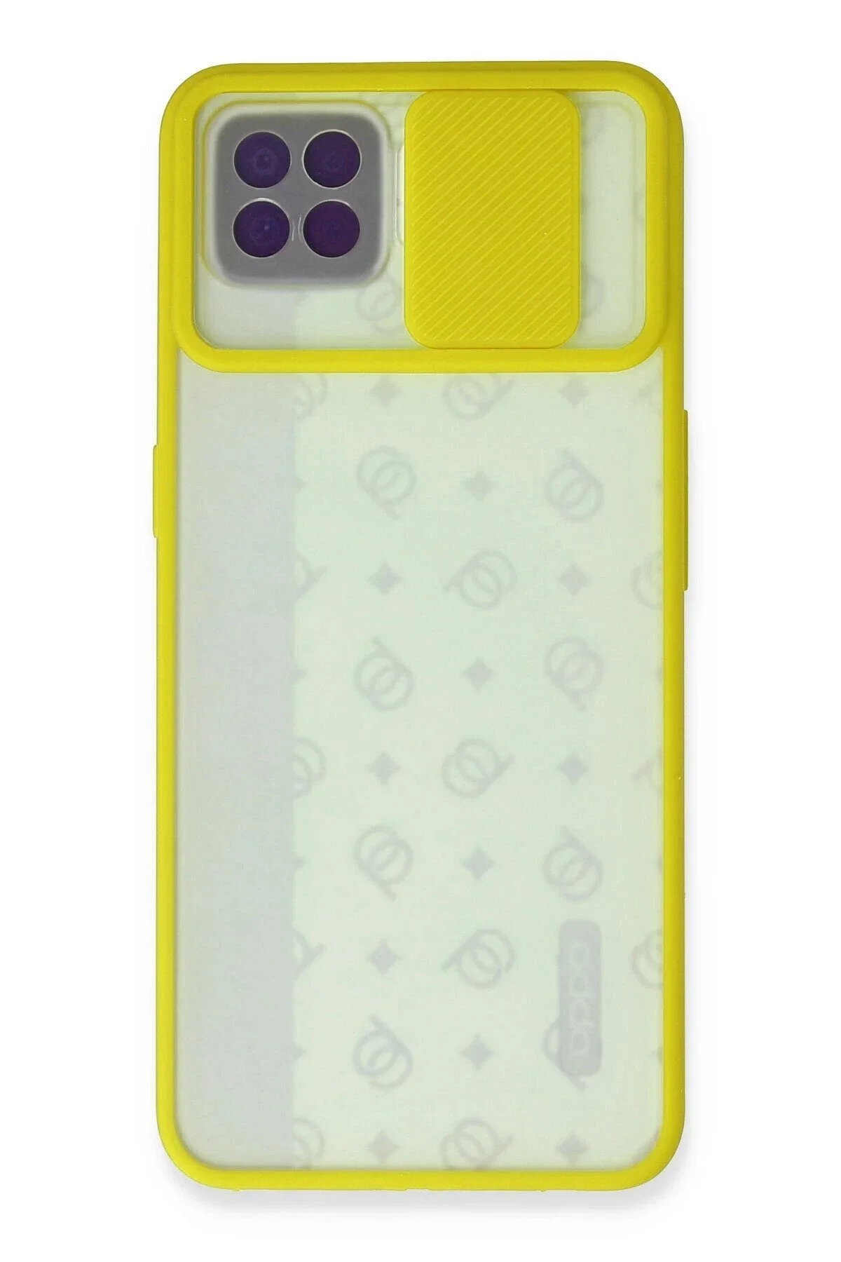 کاور و قاب OPPO RENO 4 LITE CASE PALM FROSTED CAMERA SLIDER زرد VB9208 CepteToptan