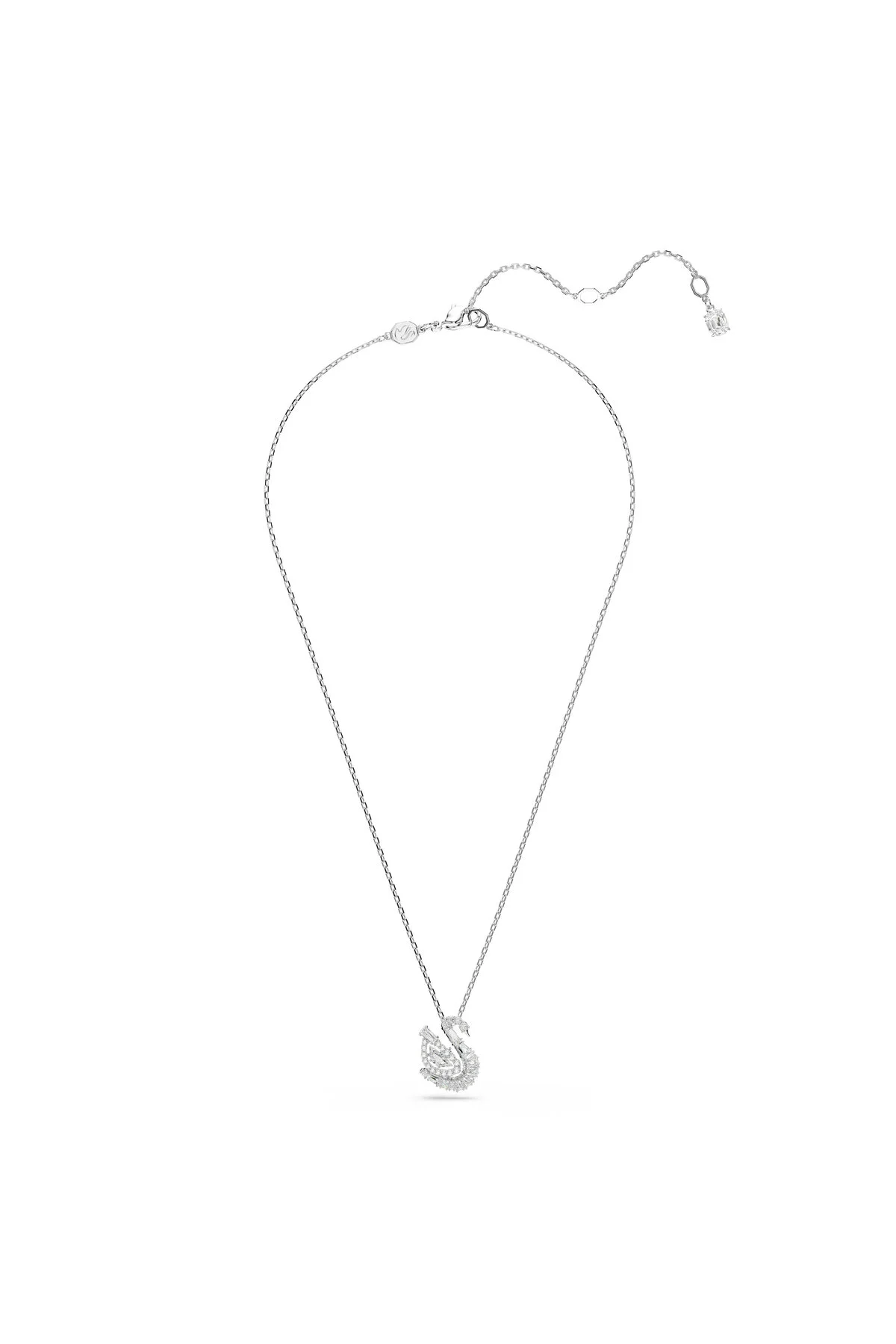 گردنبند زیرکون قو برش های مخلوط قوها سفید سواروسکی اورجینال Swarovski