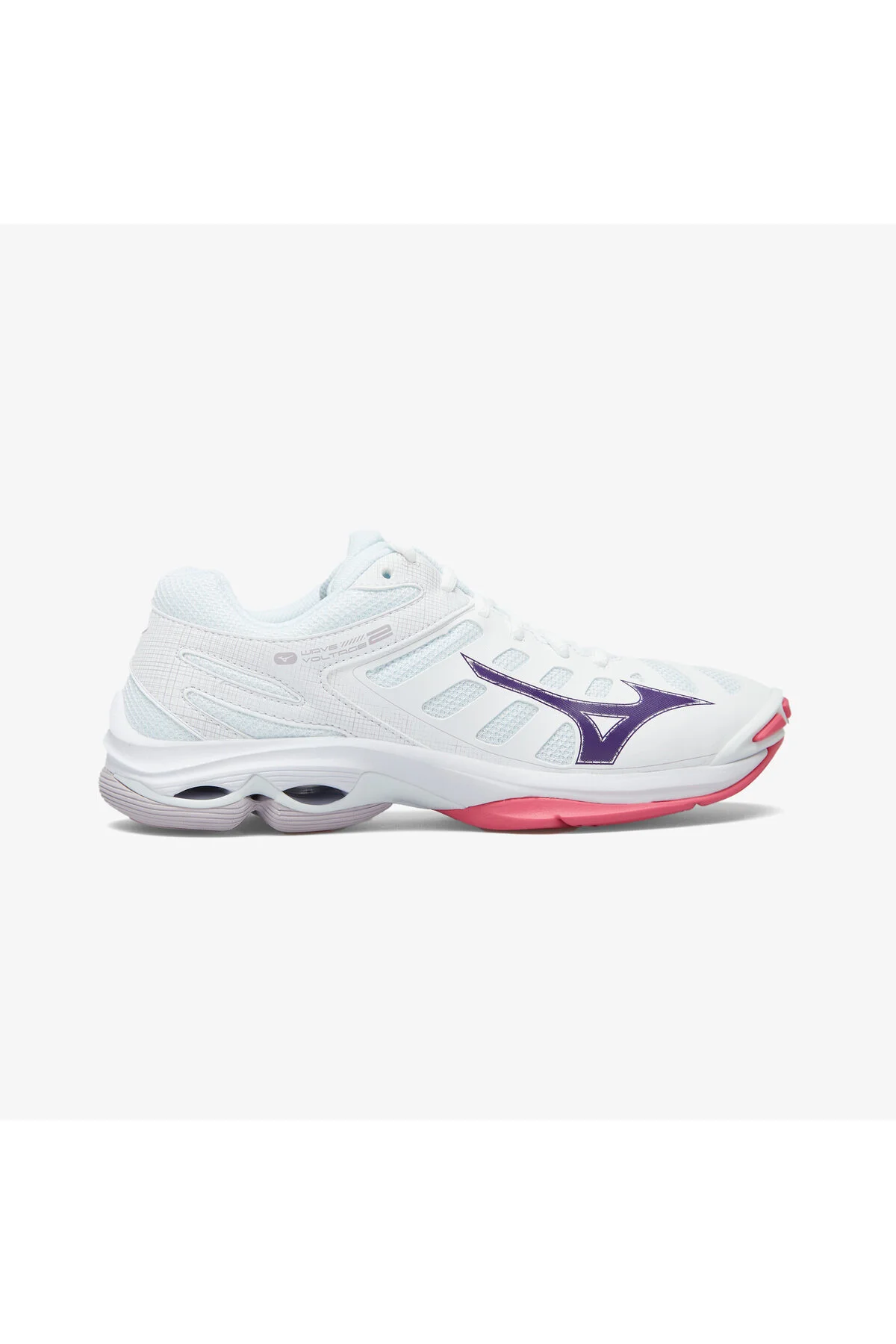 کفش والیبال ولتاژ موج 2 سفید بانوان Mizuno