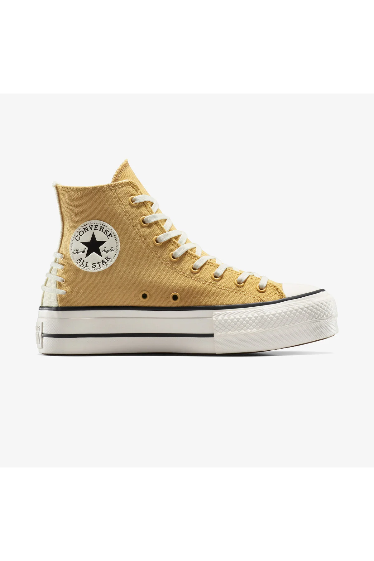 اسنیکر کفش کتانی پلت فرم سفید یونیسکس با توری بالابر آل استار چاک تیلور کانورس Converse