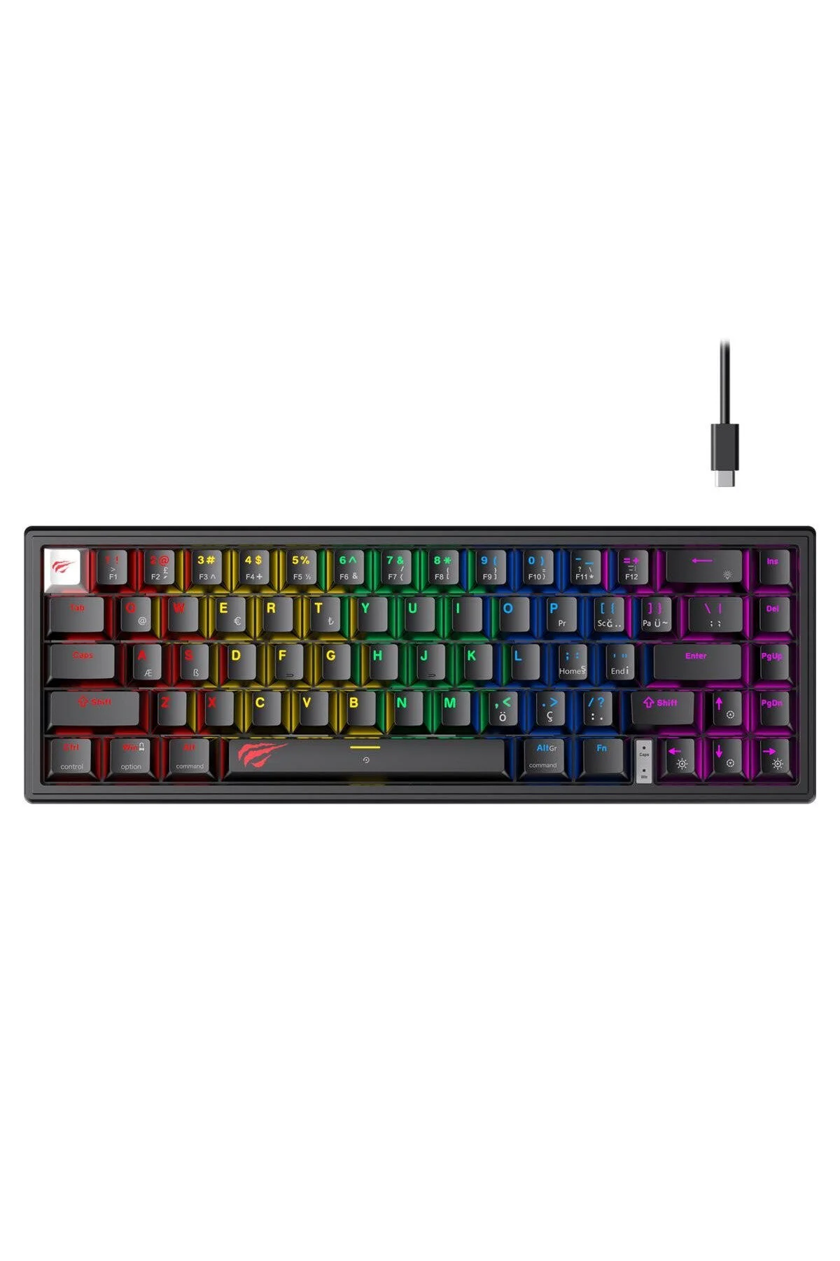 کیبورد مخصوص بازی GAMENOTE KB874L SWITCH 60 ٪ صفحه کلید Havit