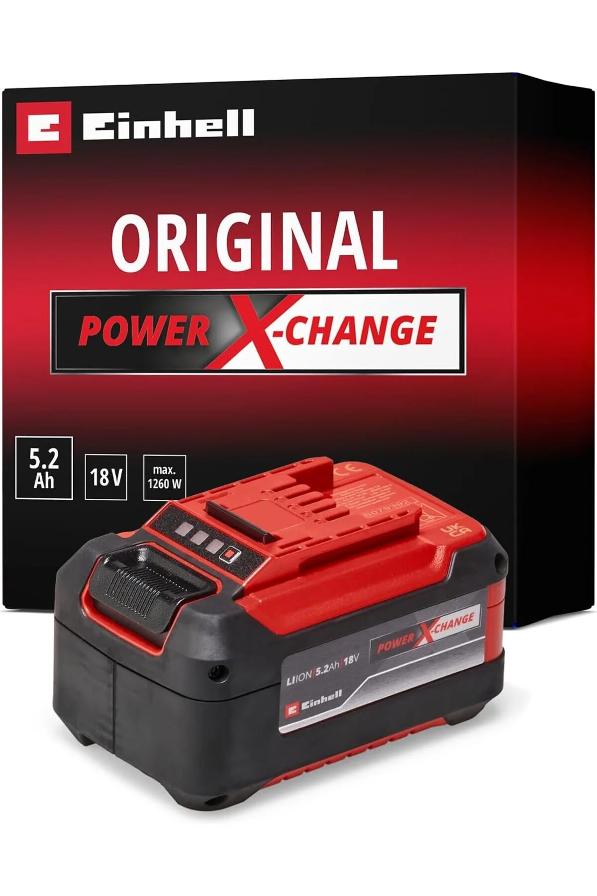 باتری 18V 5.2 AH POWER X CHANGE PLUS 4511437 آینهل Einhell