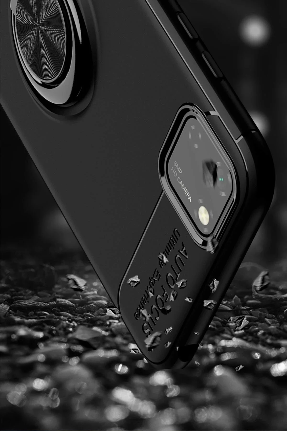 کاور و قاب حلقه سیلیکونی HUAWEI Y5P مشکی NexGen