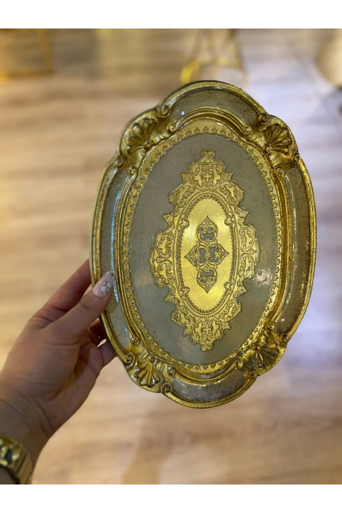 سینی ESTERHOMEDECOR 6 SINGLE تک گل سرخ ارائه مستطیل شکل 30 سانتی متر MASI masi
