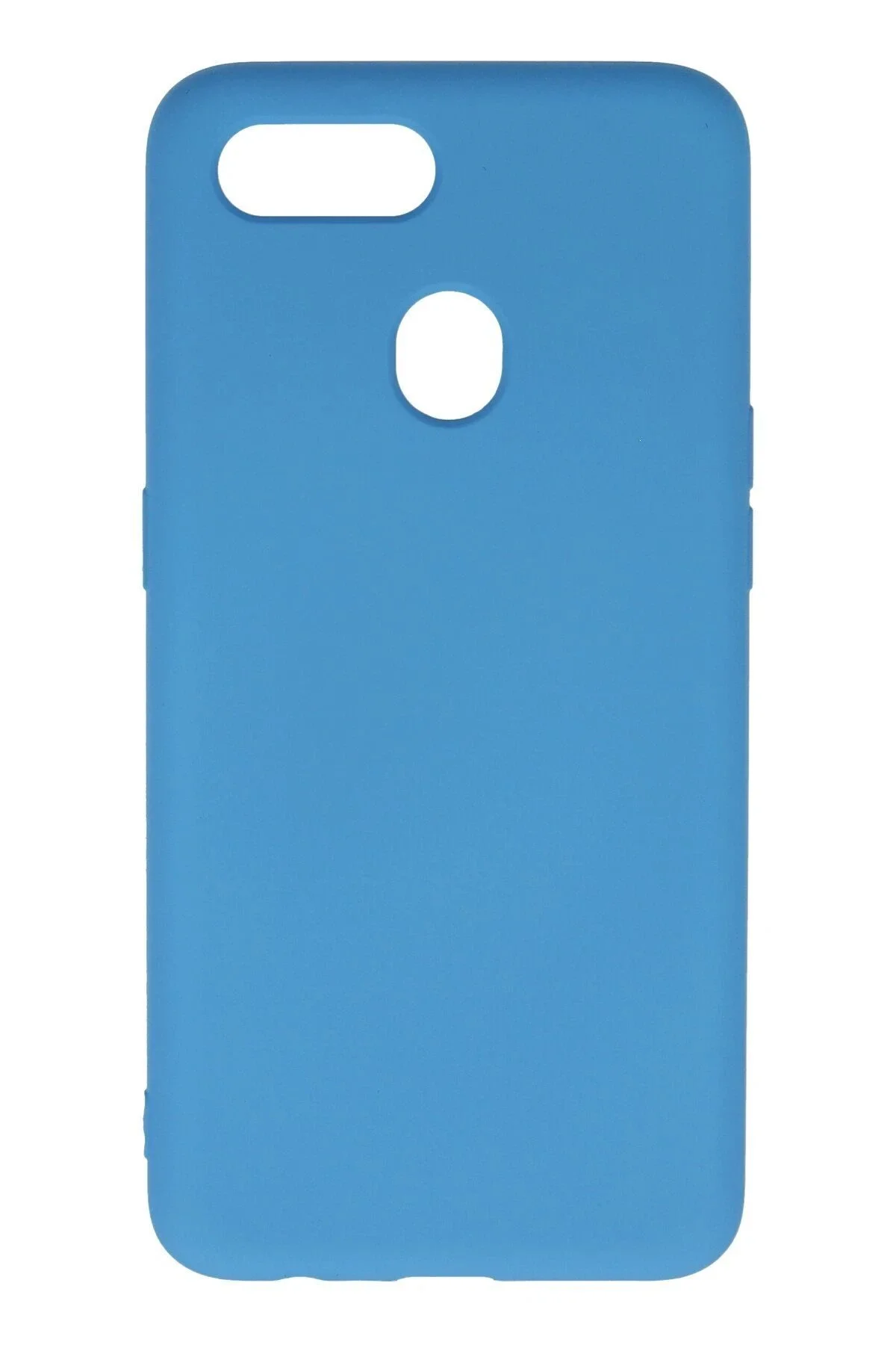 کاور و قاب کیف داخلی OPPO A12 NANO VELVET SILICONE آبی Akman