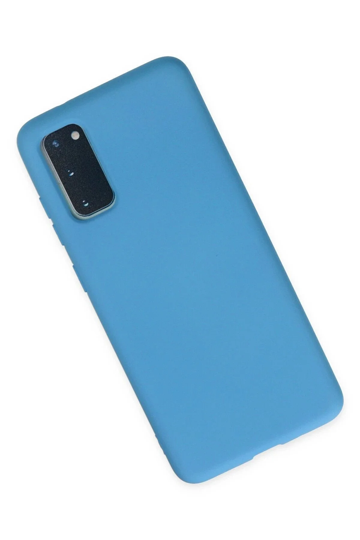 کاور و قاب SAMSUNG GALAXY S20 NANO VELVET SILICONE BLUE Akman