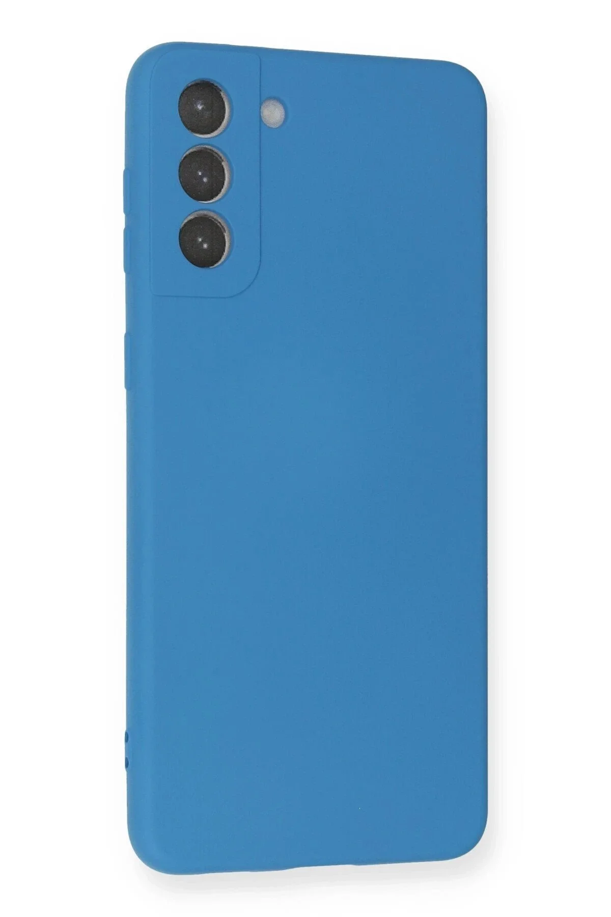 کاور و قاب محافظ سیلیکونی مخملی نانو سامسونگ GALAXY S21 PLUS آبی Akman