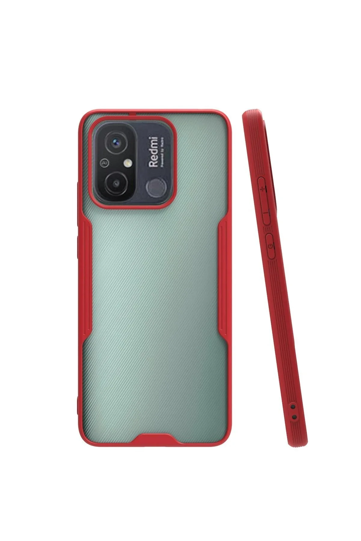 کاور و قاب XIAOMI REDMI 12C CASE PLATINUM SILICONE RED VB1673 CepteToptan